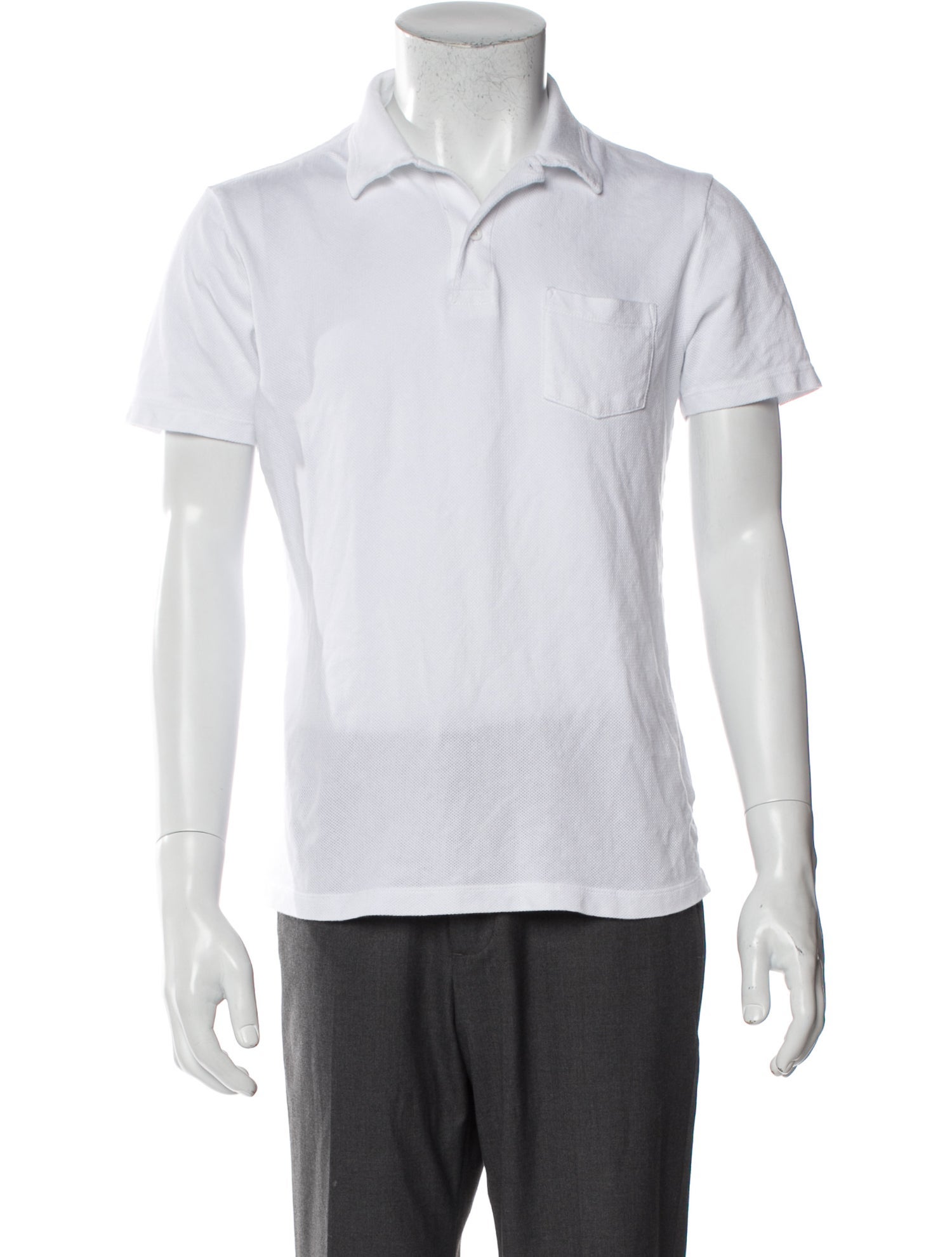 Sunspel Crew Neck Short Sleeve Polo Shirt