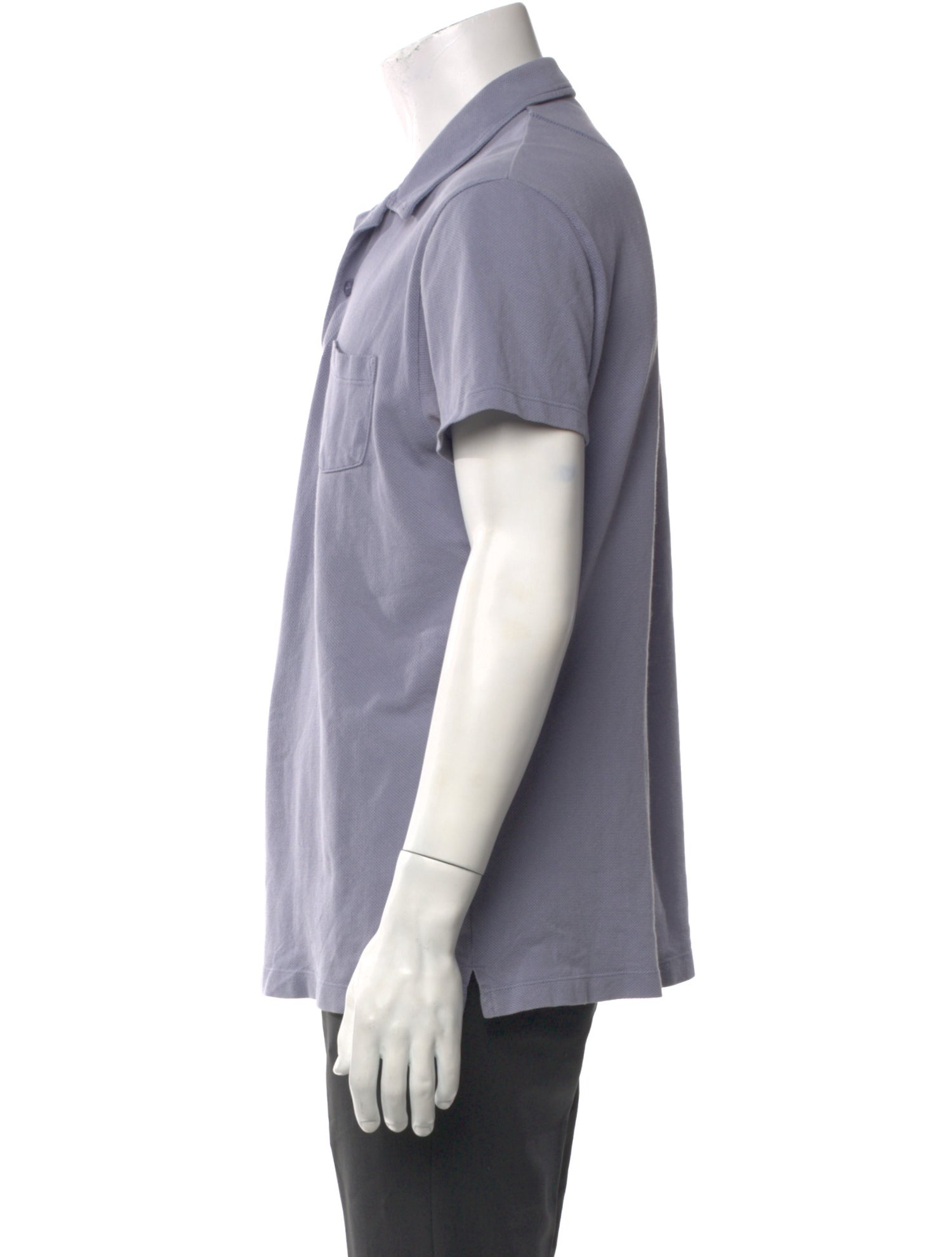 Sunspel V-Neck Short Sleeve Polo Shirt