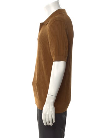 Sunspel V-Neck Short Sleeve Polo Shirt