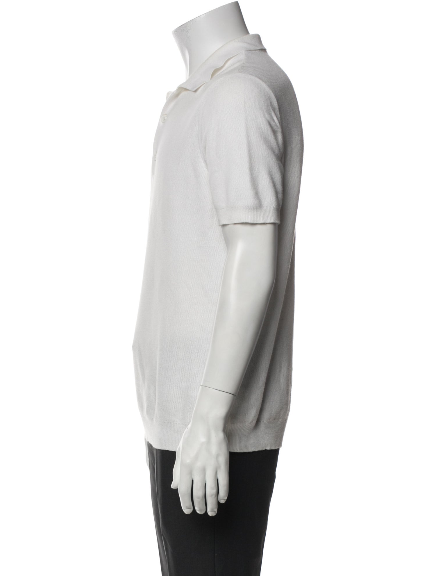 Sunspel V-Neck Short Sleeve Polo Shirt