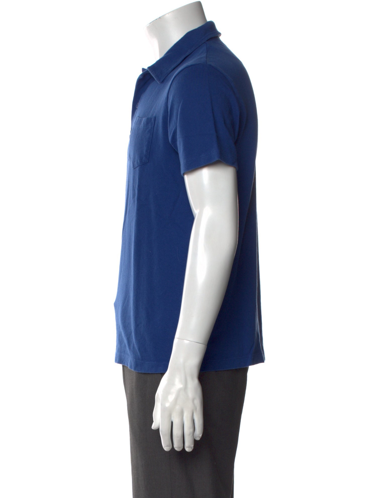 Sunspel V-Neck Short Sleeve Polo Shirt