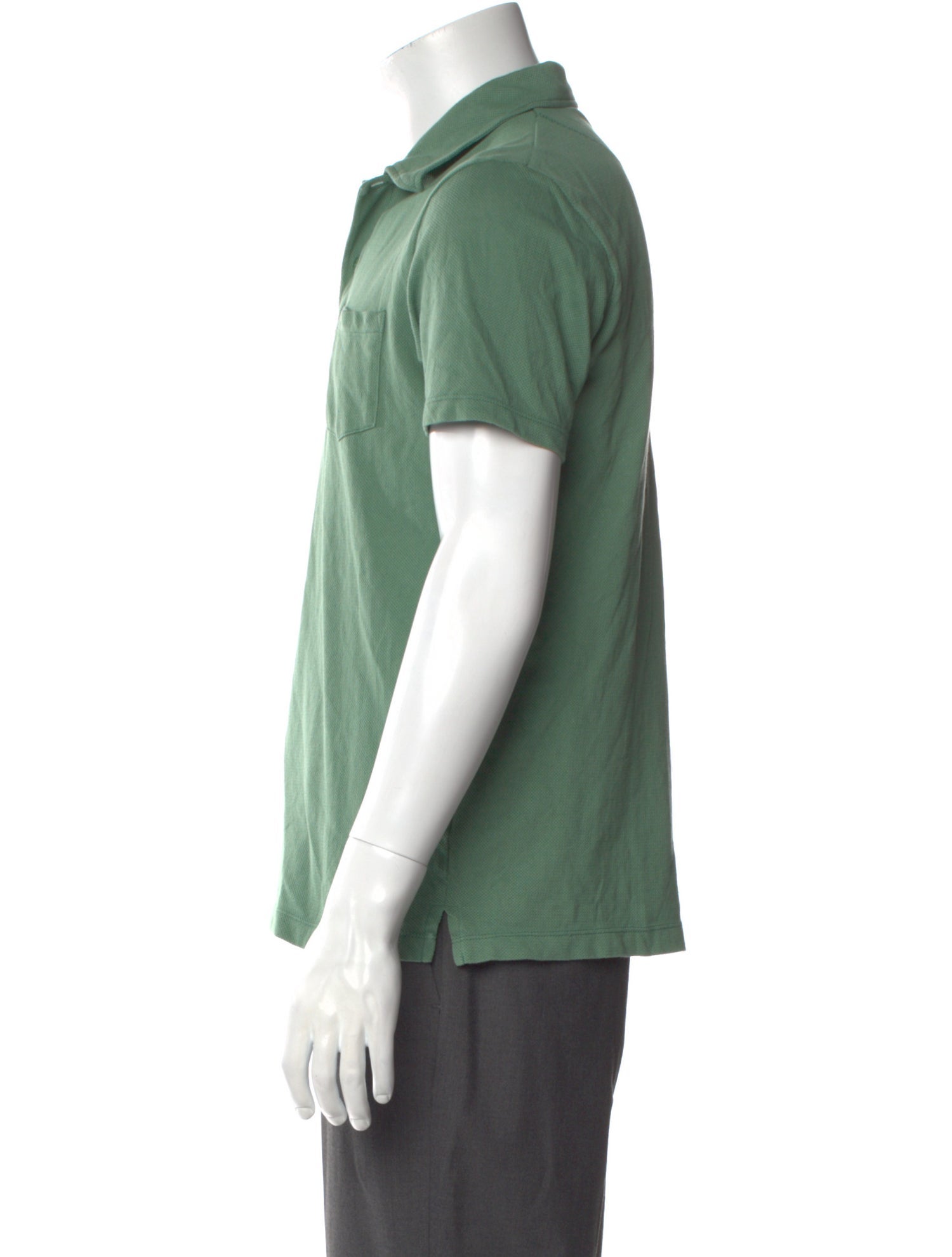 Sunspel V-Neck Short Sleeve Polo Shirt