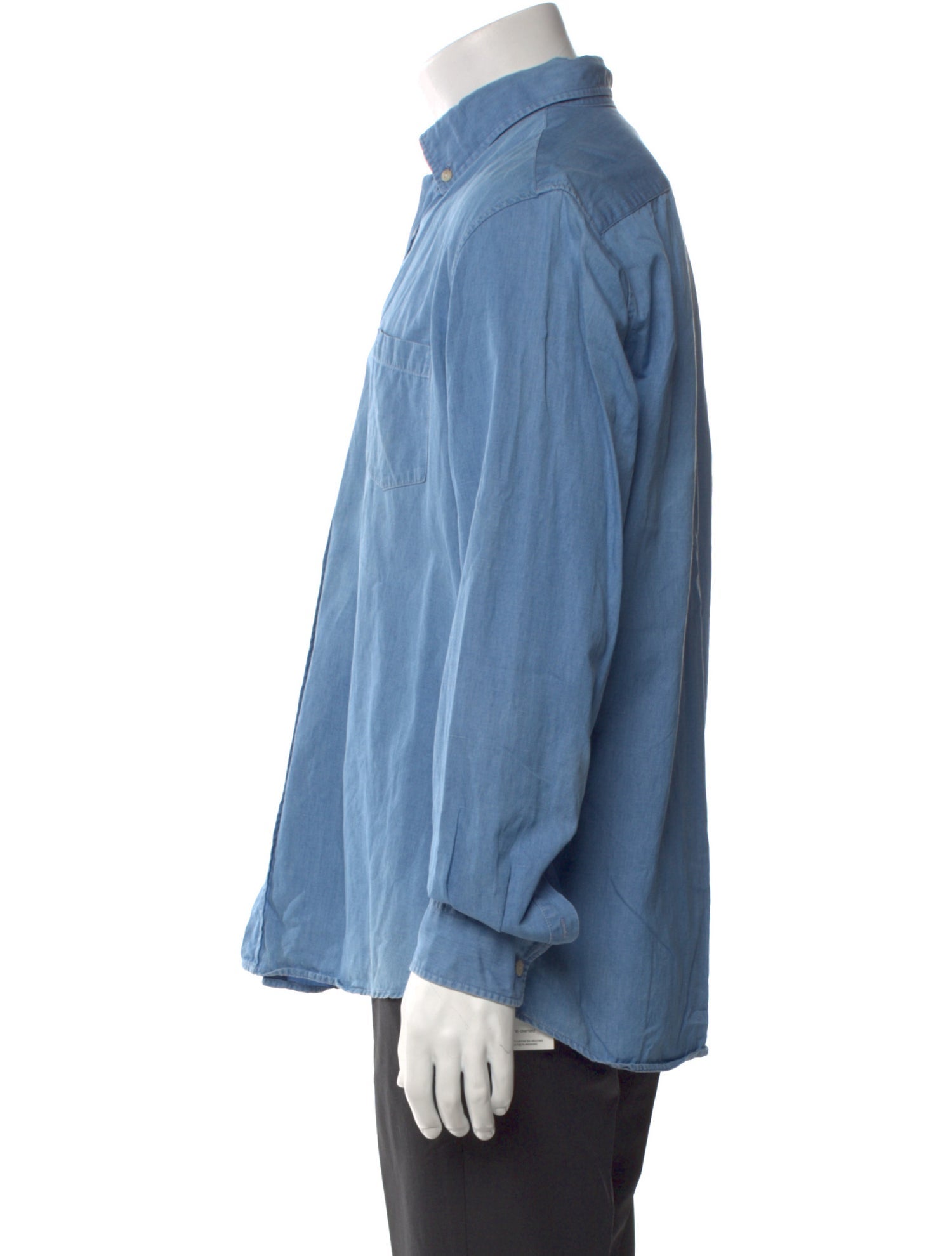 Sunspel Long Sleeve Denim Shirt