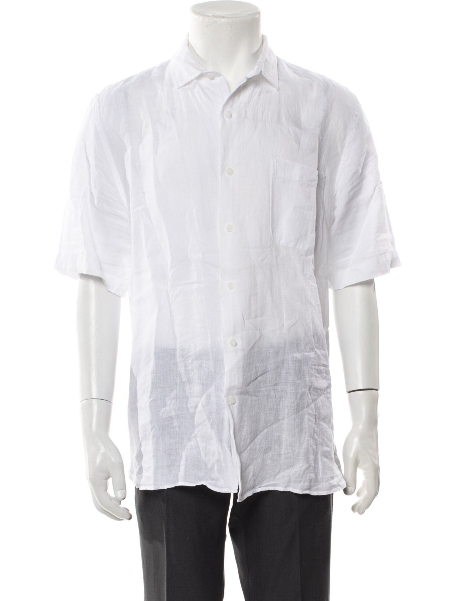 Sunspel Linen Striped Shirt