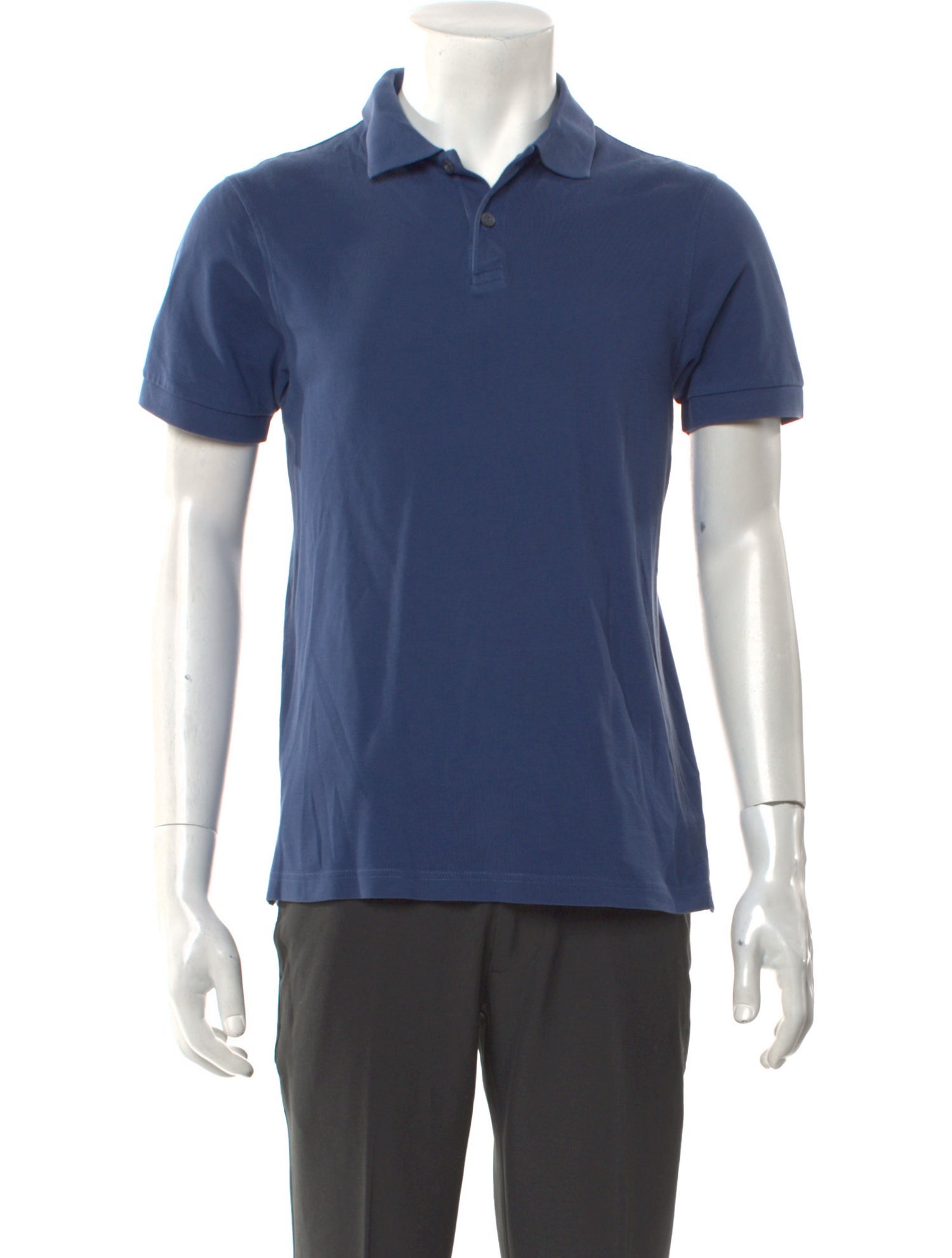 Sunspel V-Neck Short Sleeve Polo Shirt