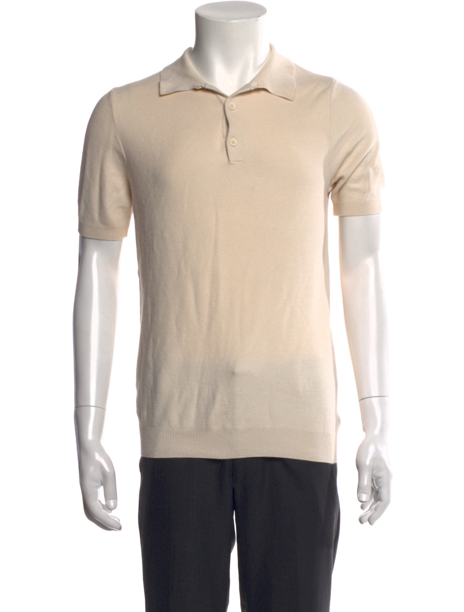 Sunspel Crew Neck Short Sleeve Polo Shirt