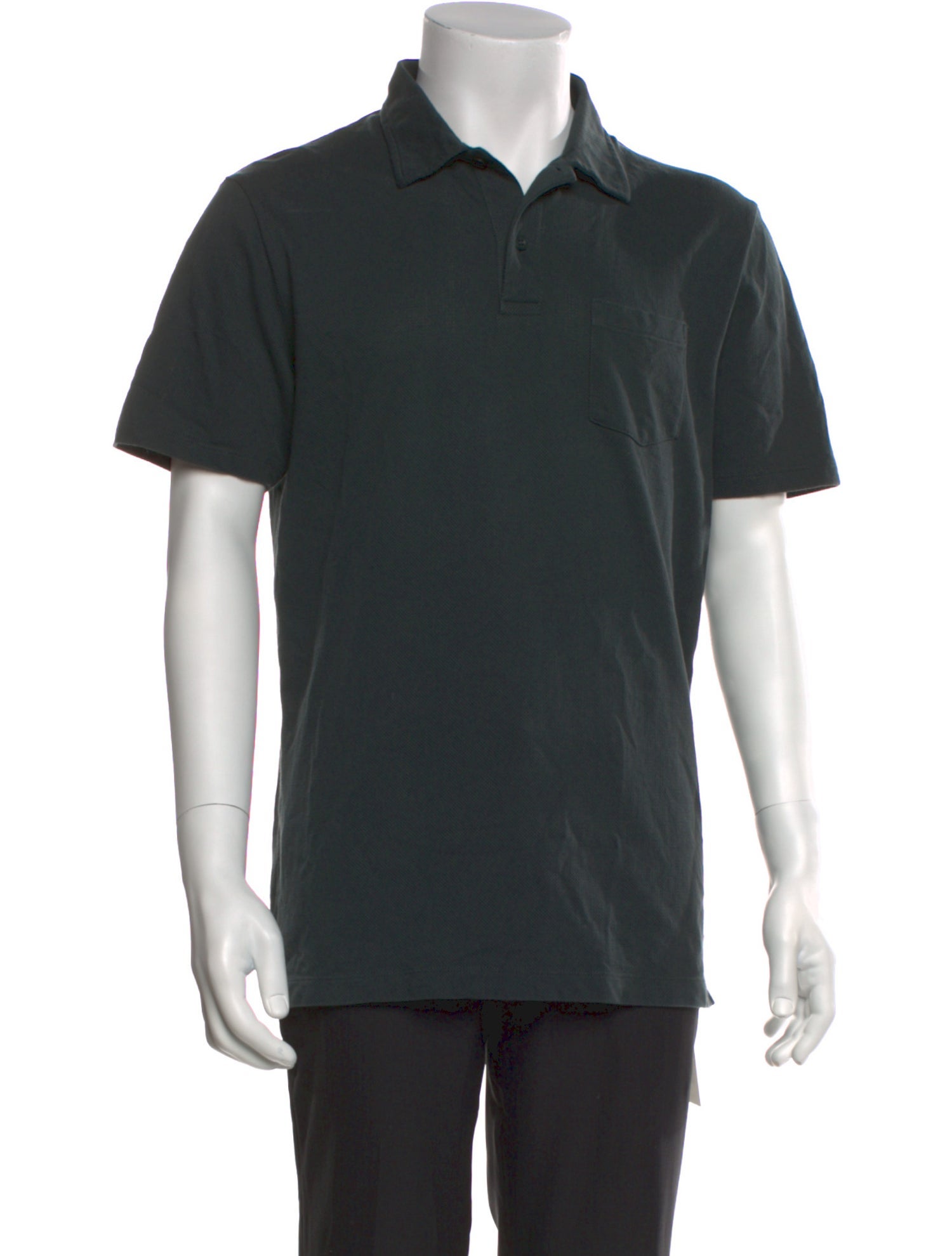 Sunspel Crew Neck Short Sleeve Polo Shirt