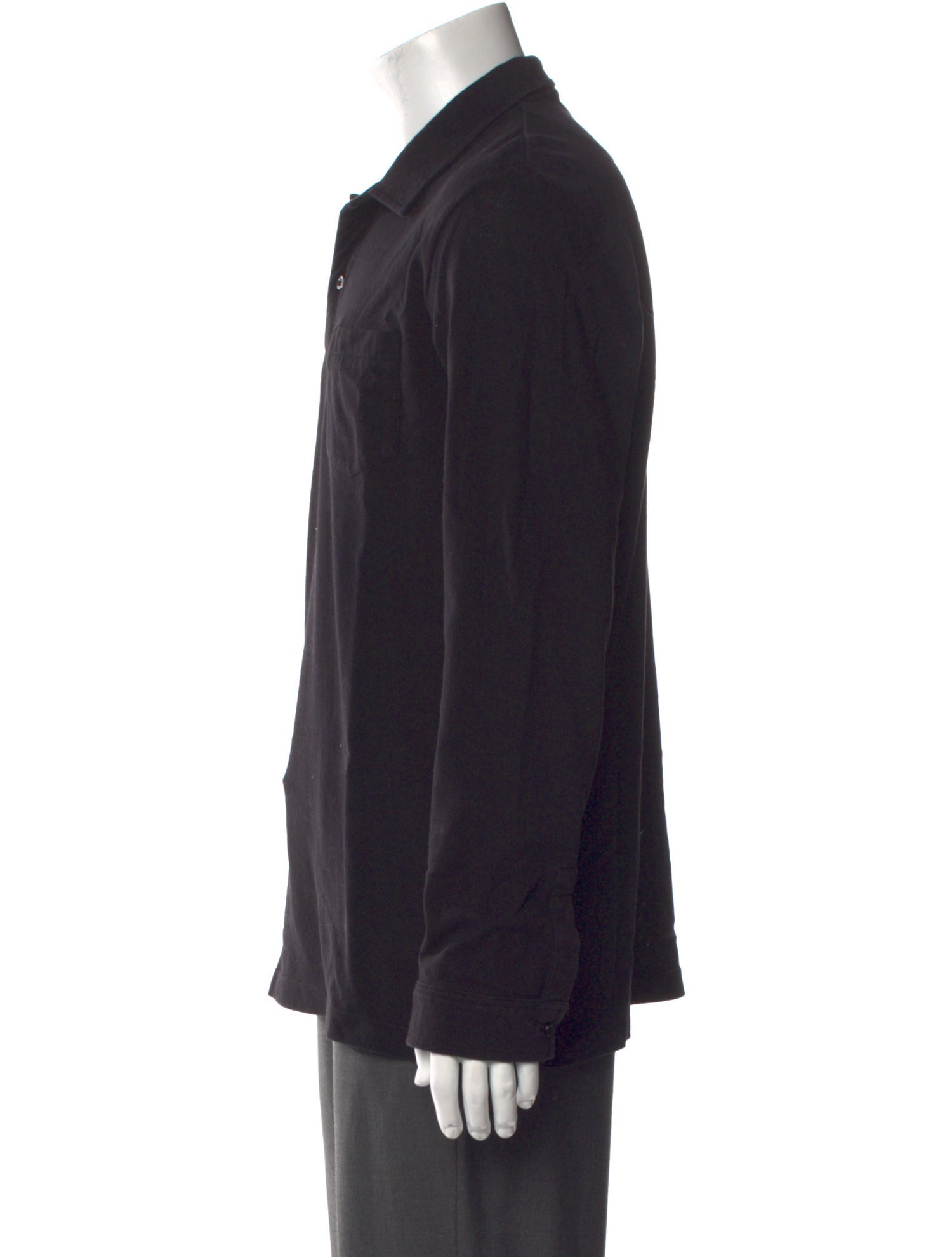 Sunspel Collar Long Sleeve Polo Shirt