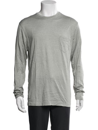 Sunspel Crew Neck Long Sleeve T-Shirt