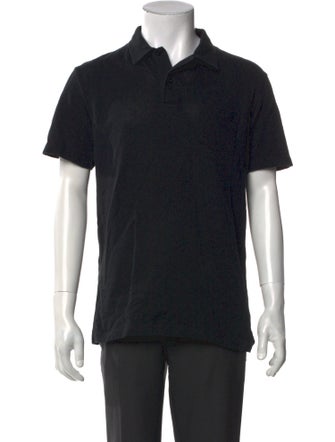 Sunspel V-Neck Short Sleeve Polo Shirt