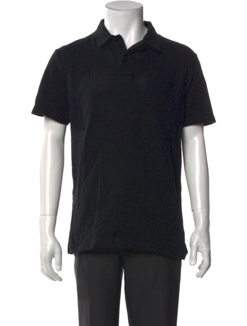 Sunspel V-Neck Short Sleeve Polo Shirt