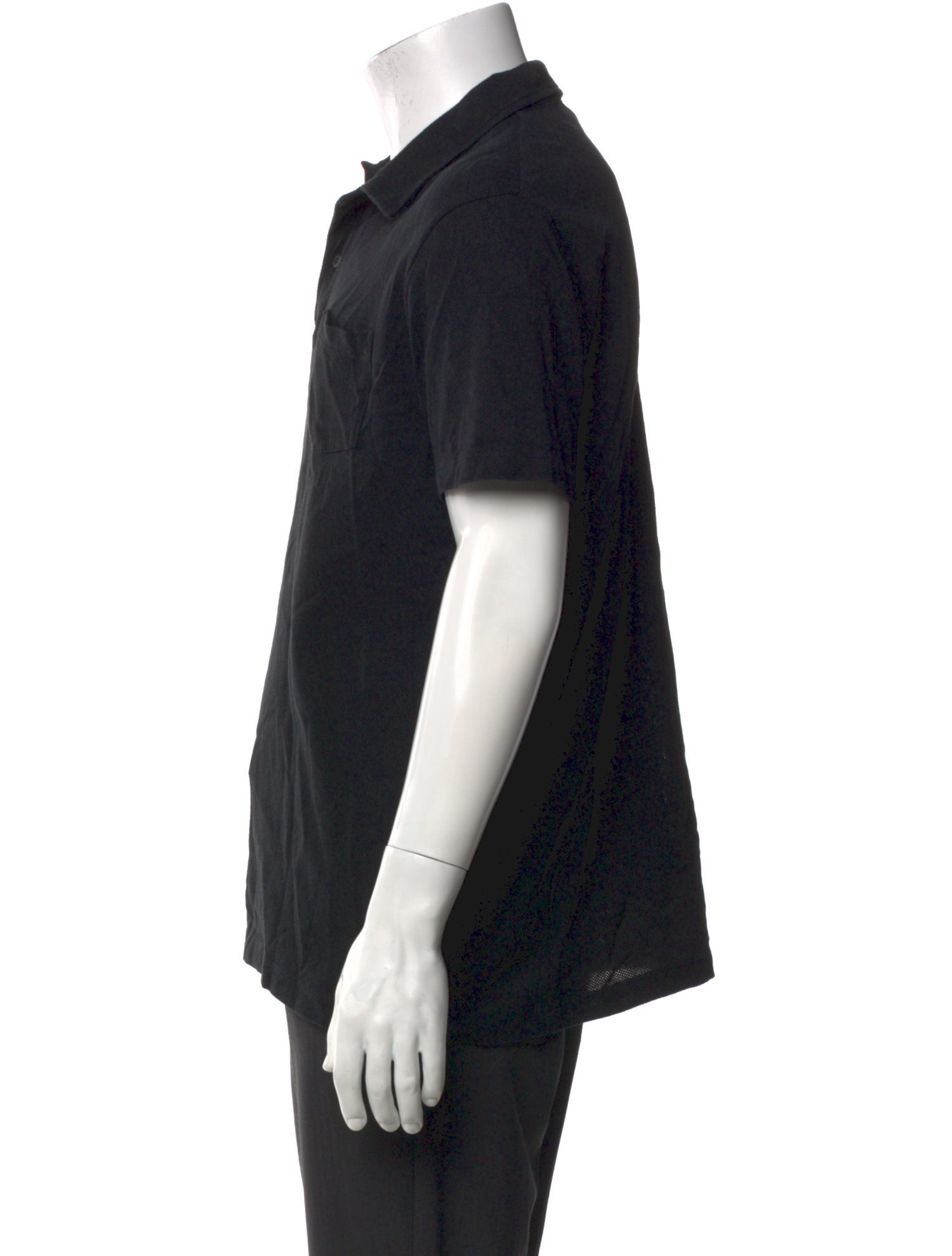 Sunspel V-Neck Short Sleeve Polo Shirt