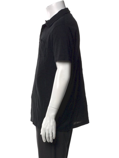 Sunspel V-Neck Short Sleeve Polo Shirt