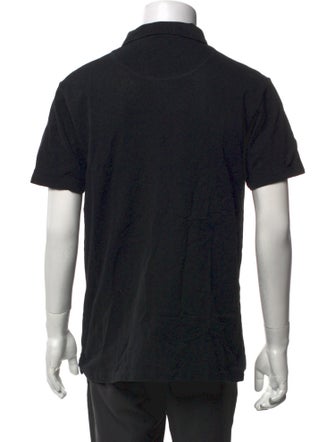 Sunspel V-Neck Short Sleeve Polo Shirt