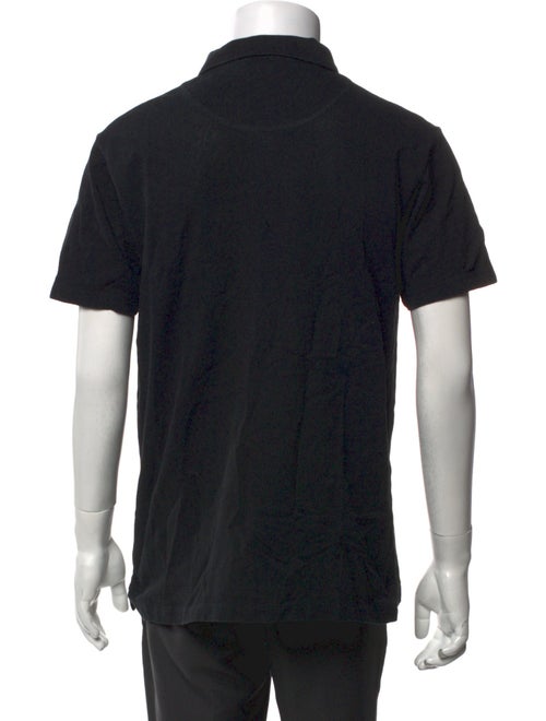 Sunspel V-Neck Short Sleeve Polo Shirt