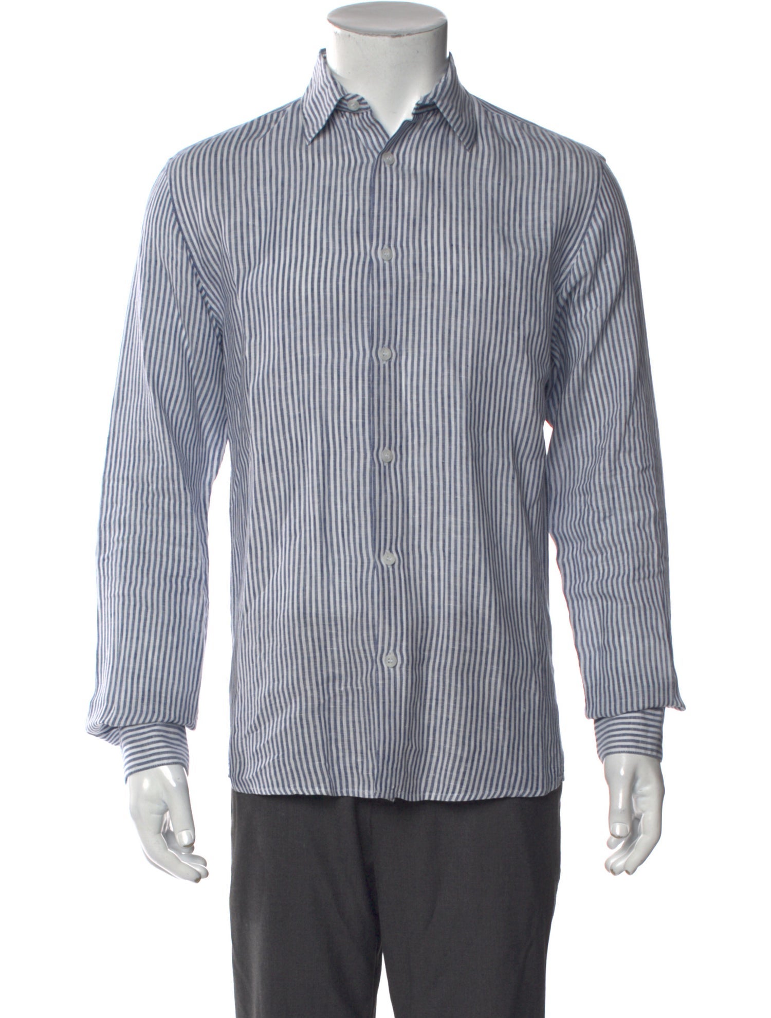 Sunspel Striped Long Sleeve Shirt