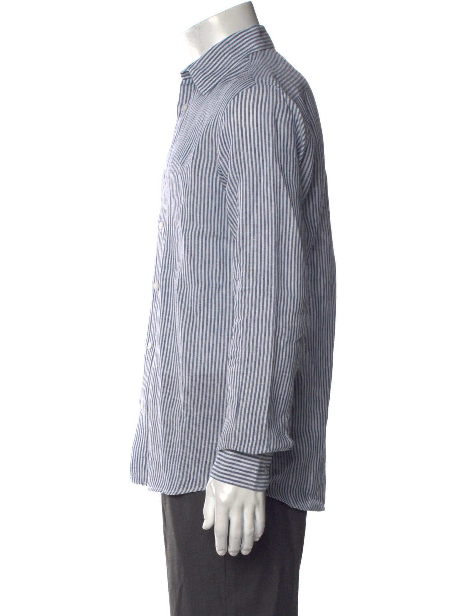 Sunspel Striped Long Sleeve Shirt