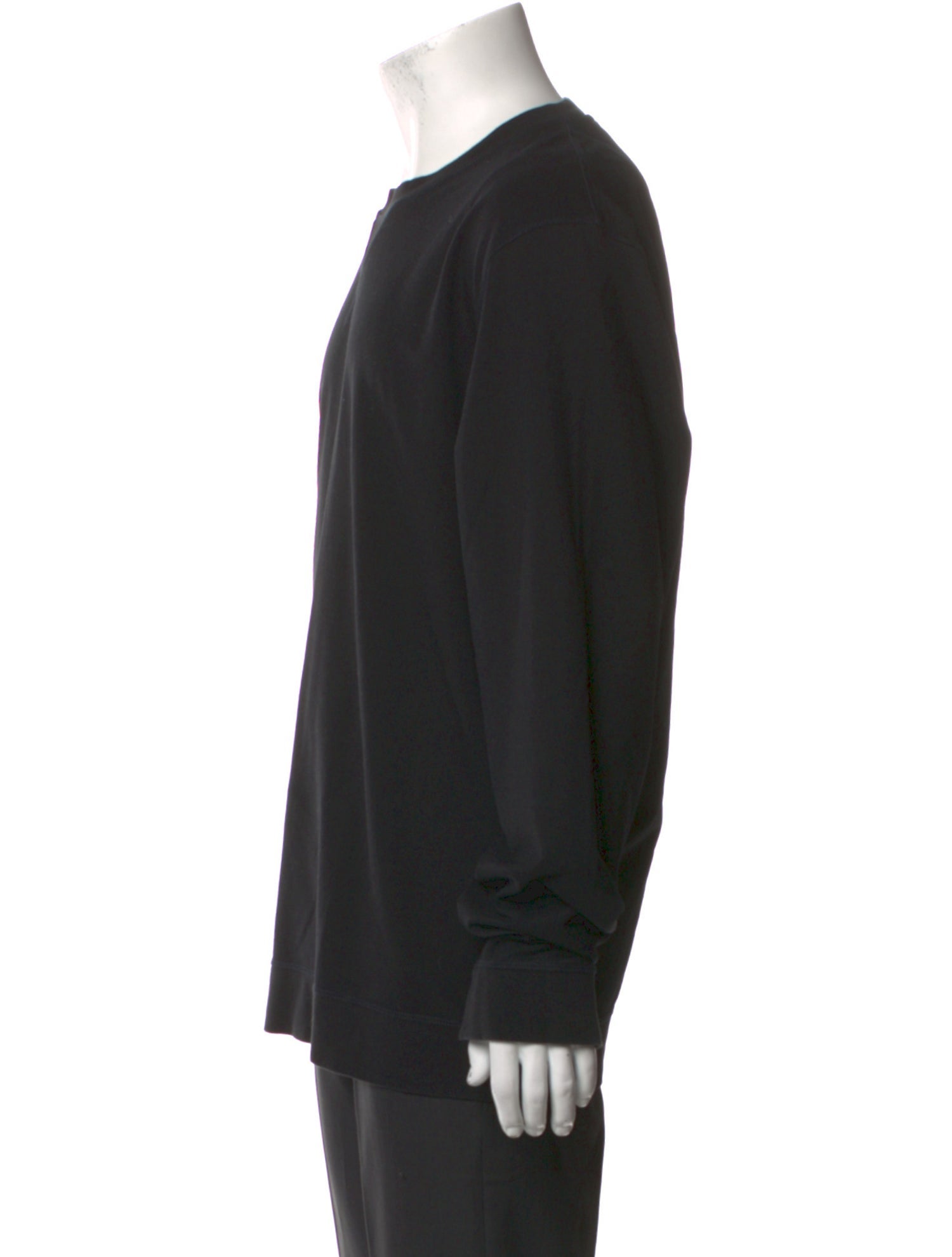 Sunspel Crew Neck Long Sleeve Henley