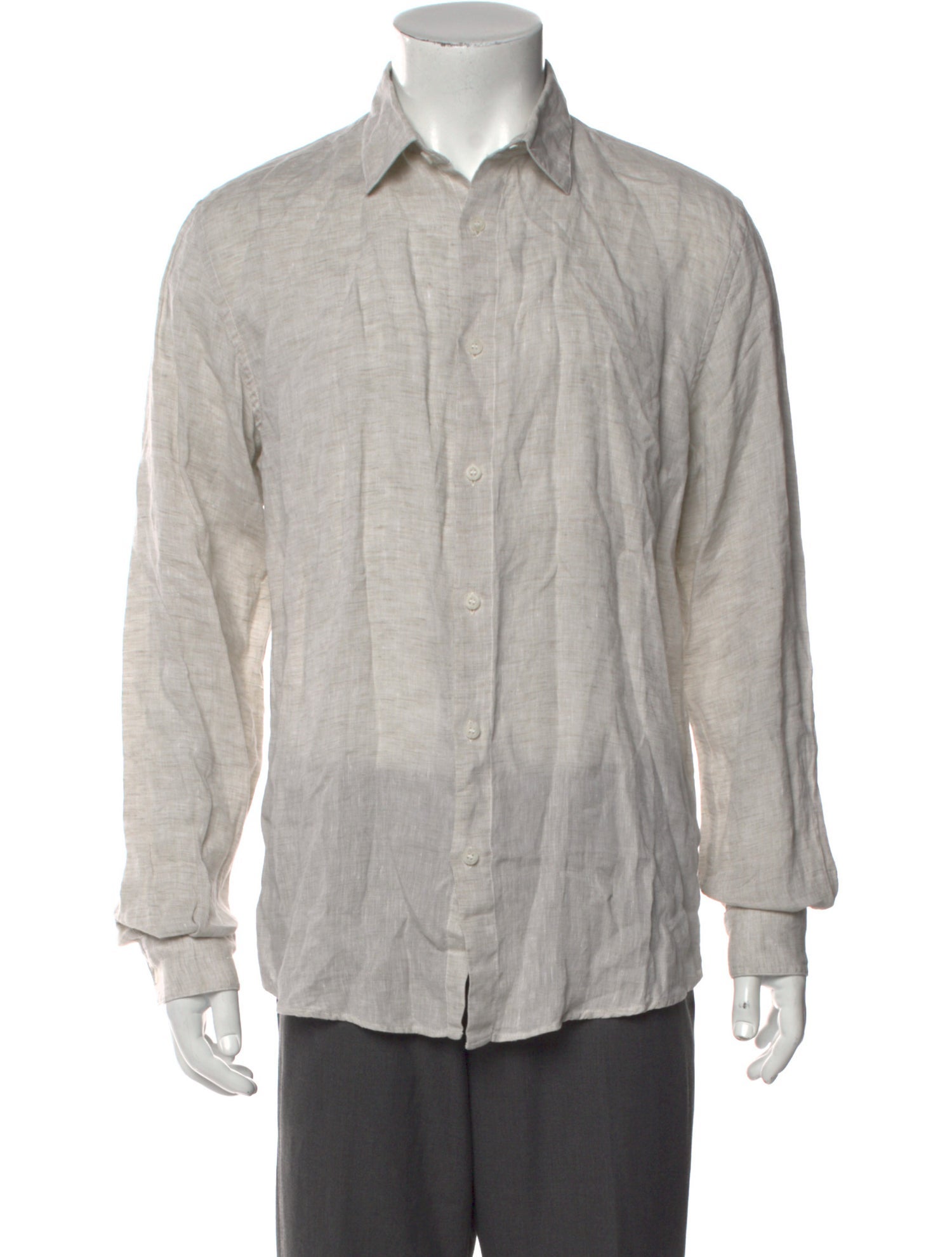 Sunspel Linen Long Sleeve Tuxedo Shirt