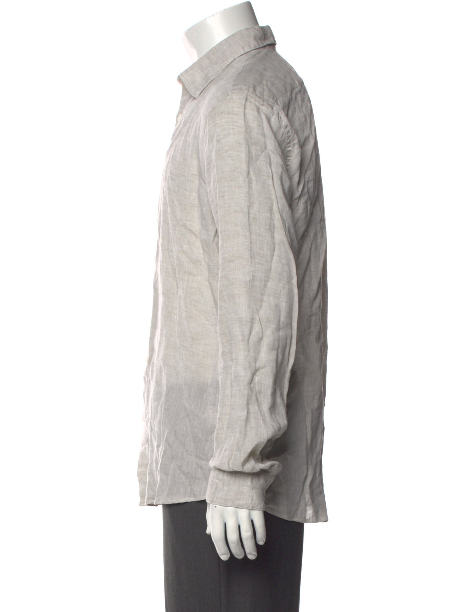 Sunspel Linen Long Sleeve Tuxedo Shirt