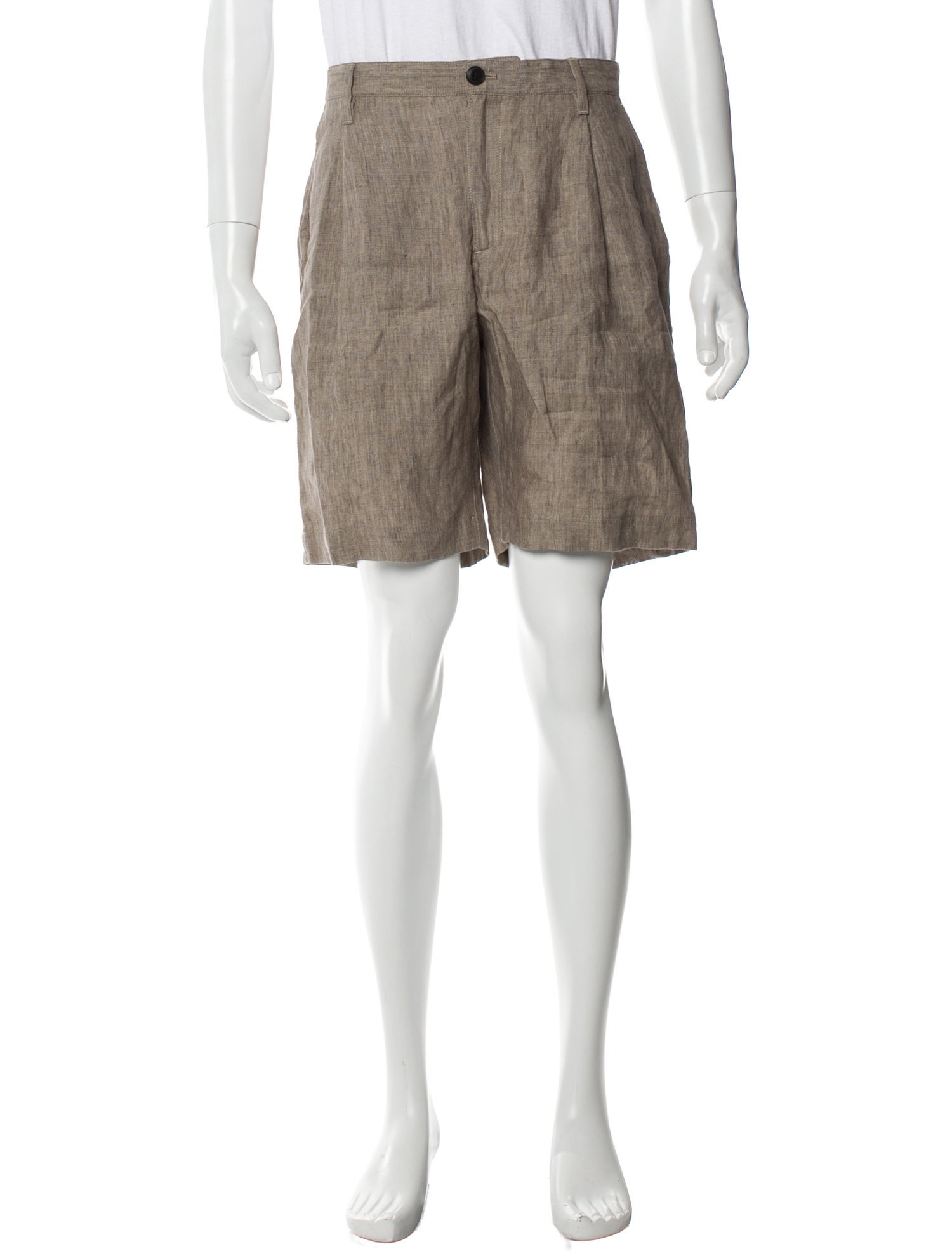 Sunspel Linen Flat Front Shorts