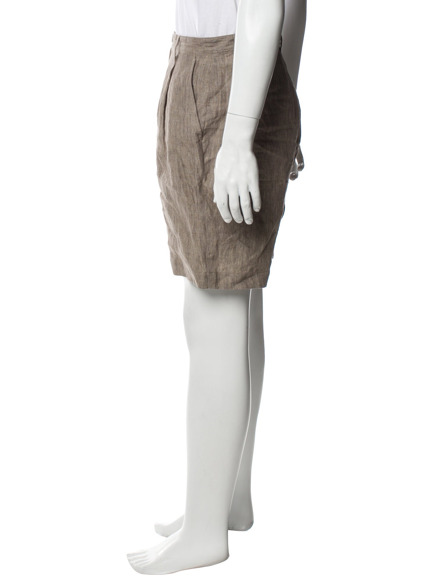 Sunspel Linen Flat Front Shorts