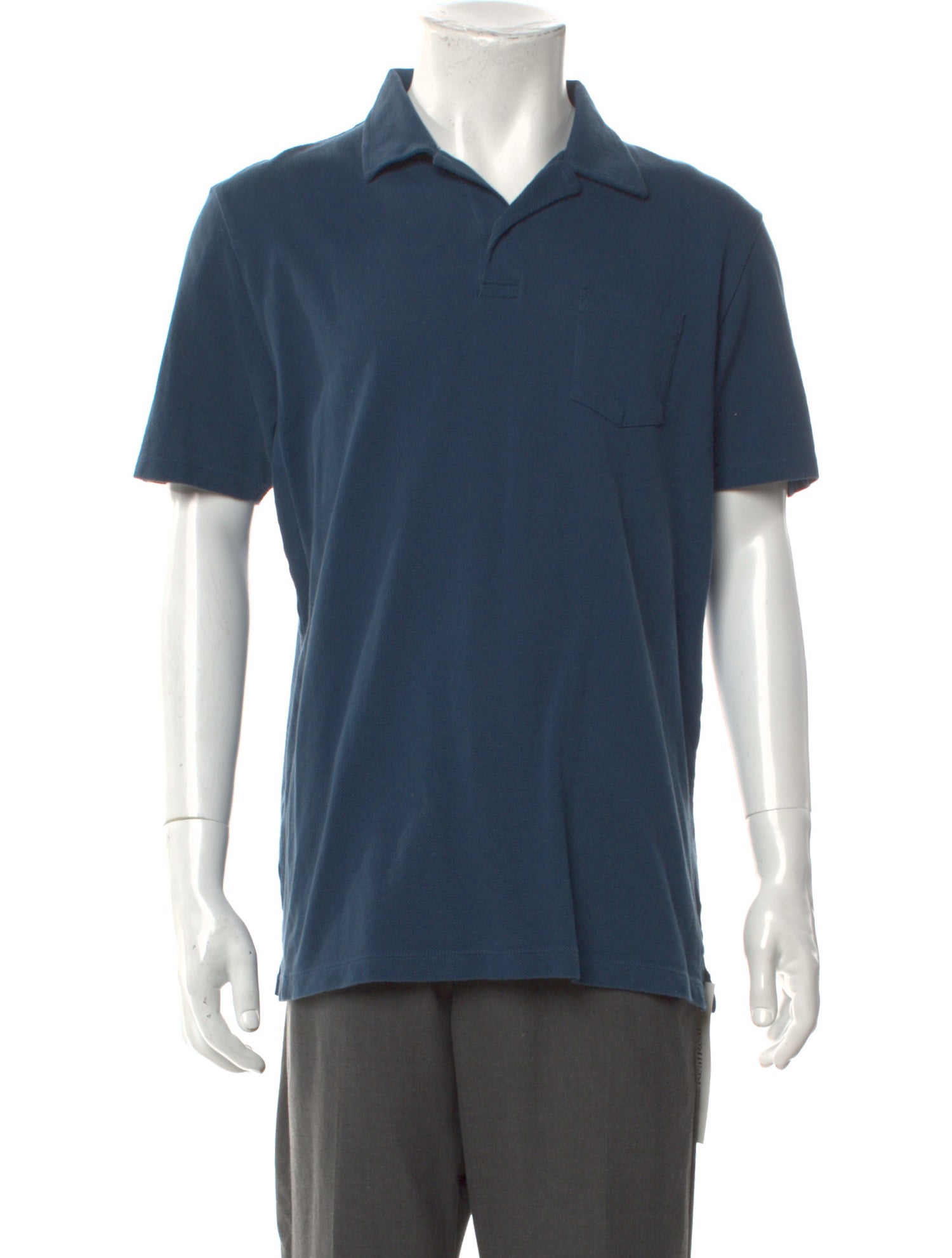 Sunspel V-Neck Short Sleeve Polo Shirt