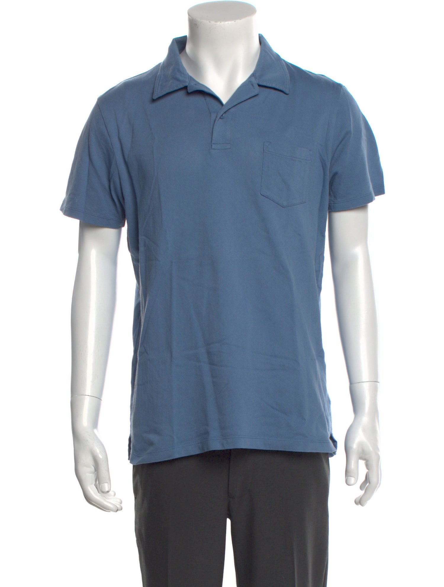 Sunspel Crew Neck Short Sleeve Polo Shirt