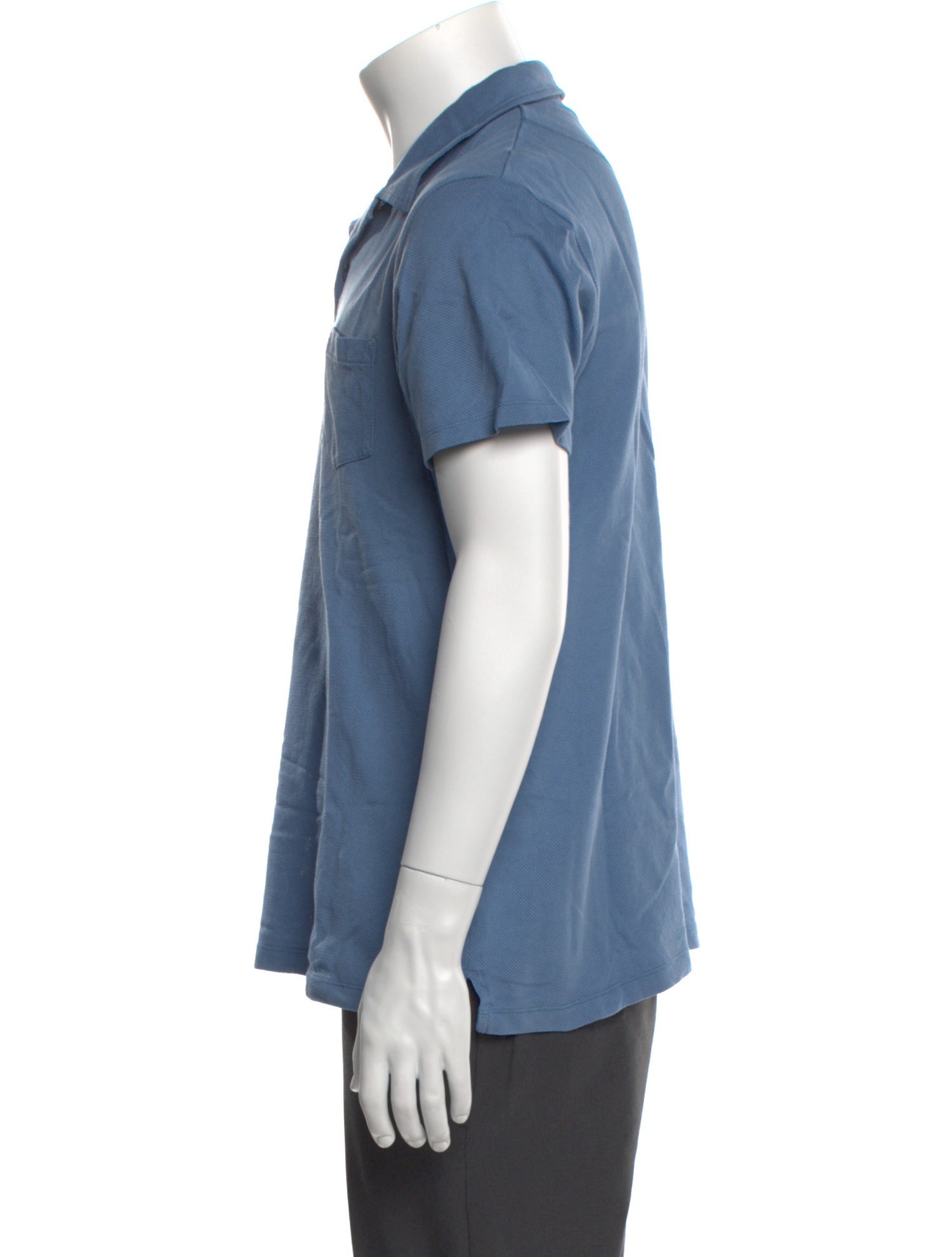 Sunspel Crew Neck Short Sleeve Polo Shirt