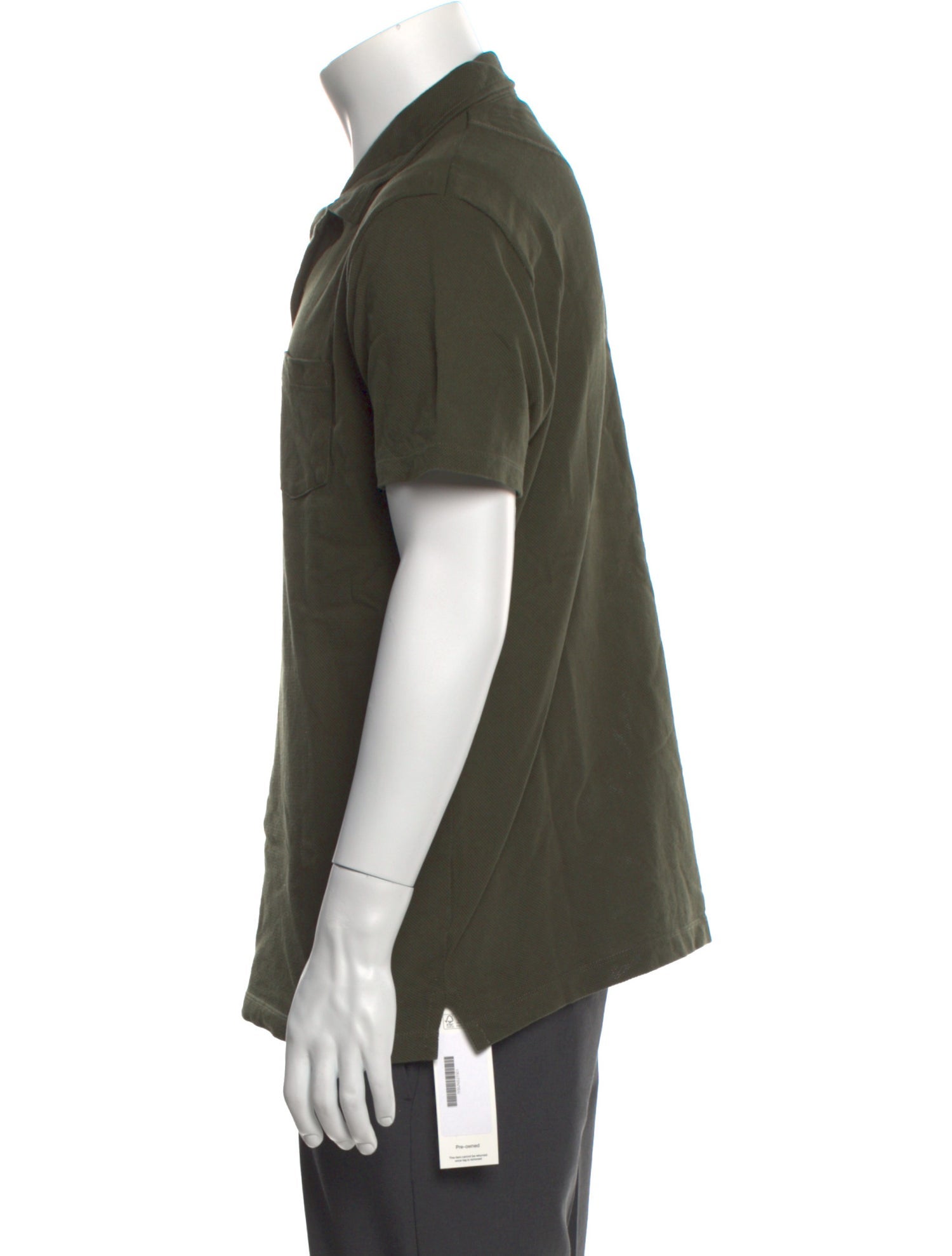 Sunspel Crew Neck Short Sleeve Polo Shirt