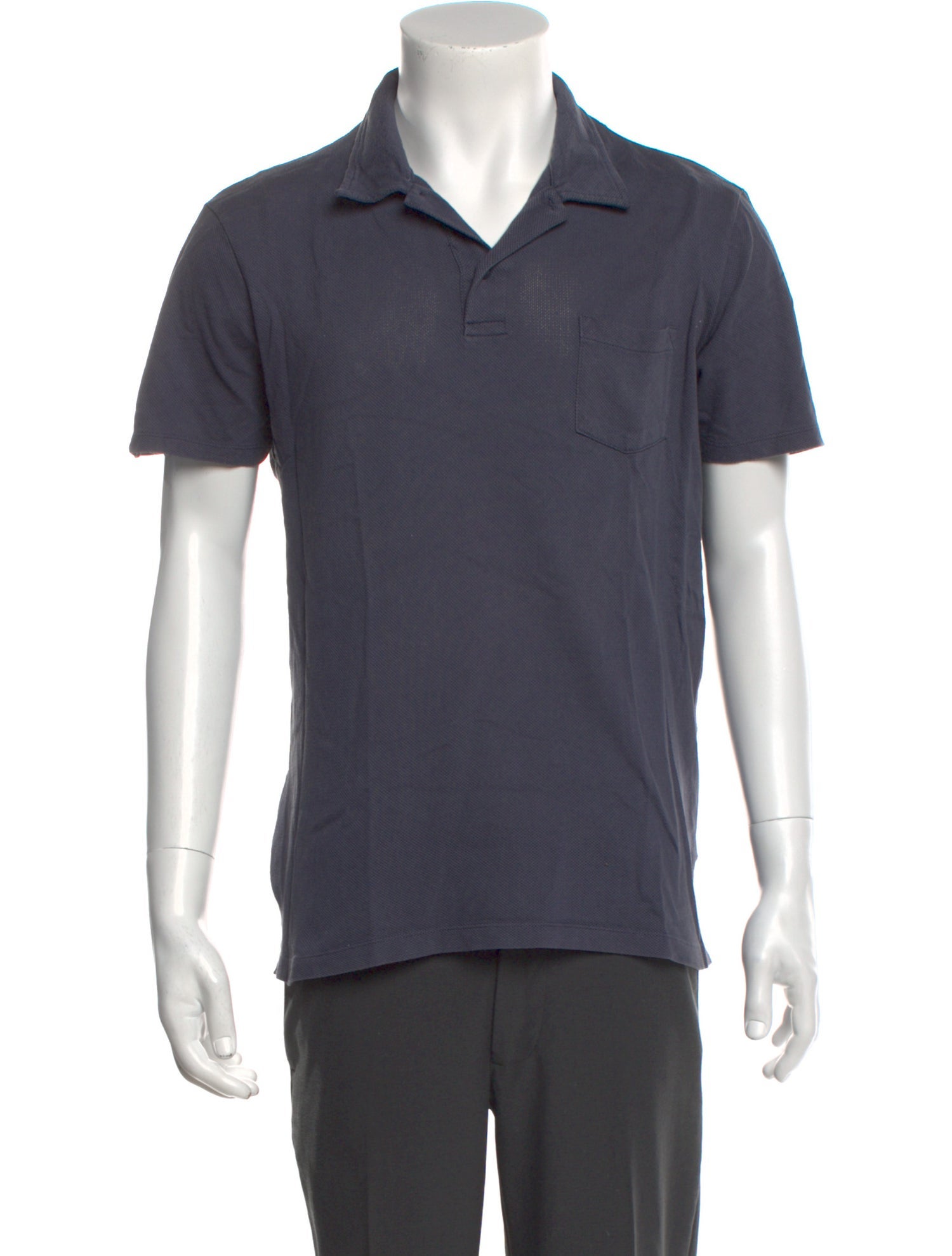 Sunspel Crew Neck Short Sleeve Polo Shirt