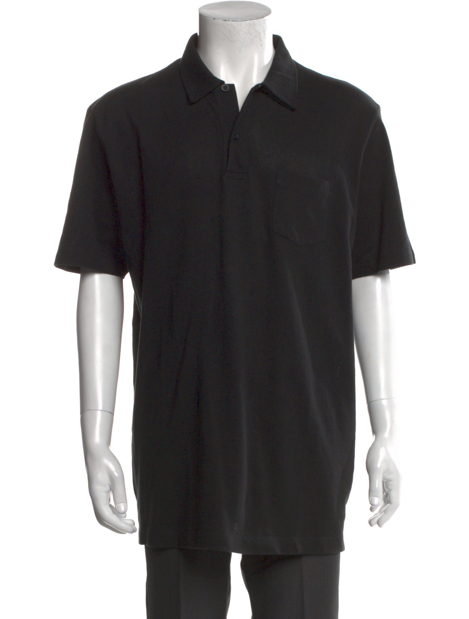 Sunspel Crew Neck Short Sleeve Polo Shirt
