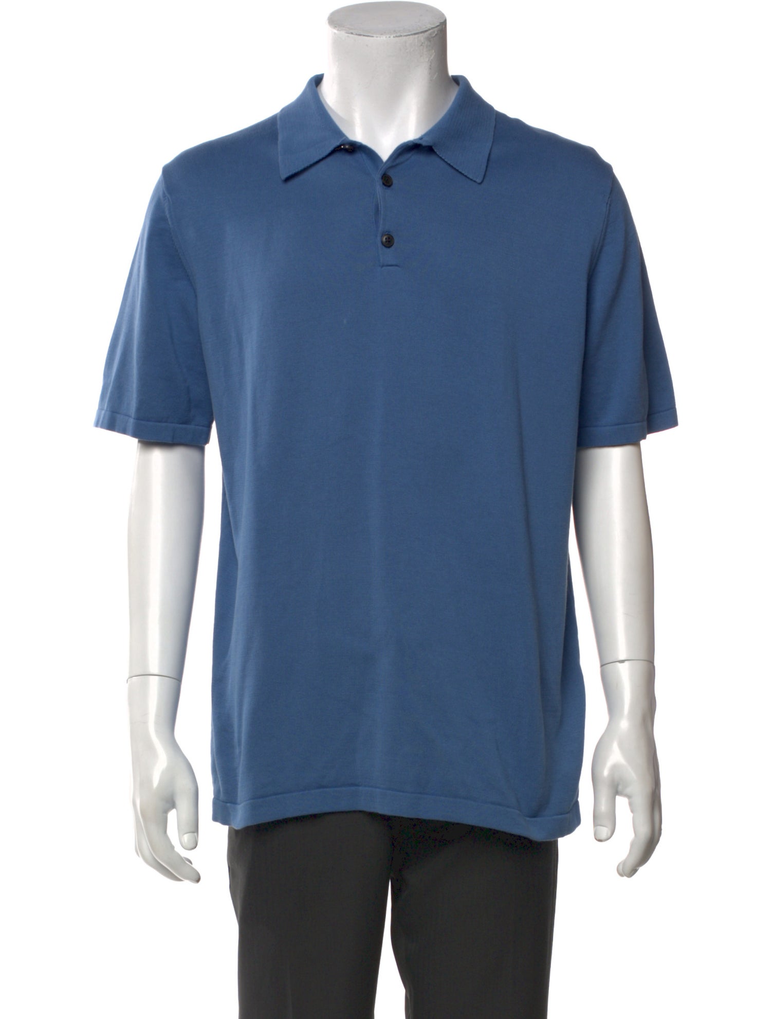 Sunspel Crew Neck Short Sleeve Polo Shirt