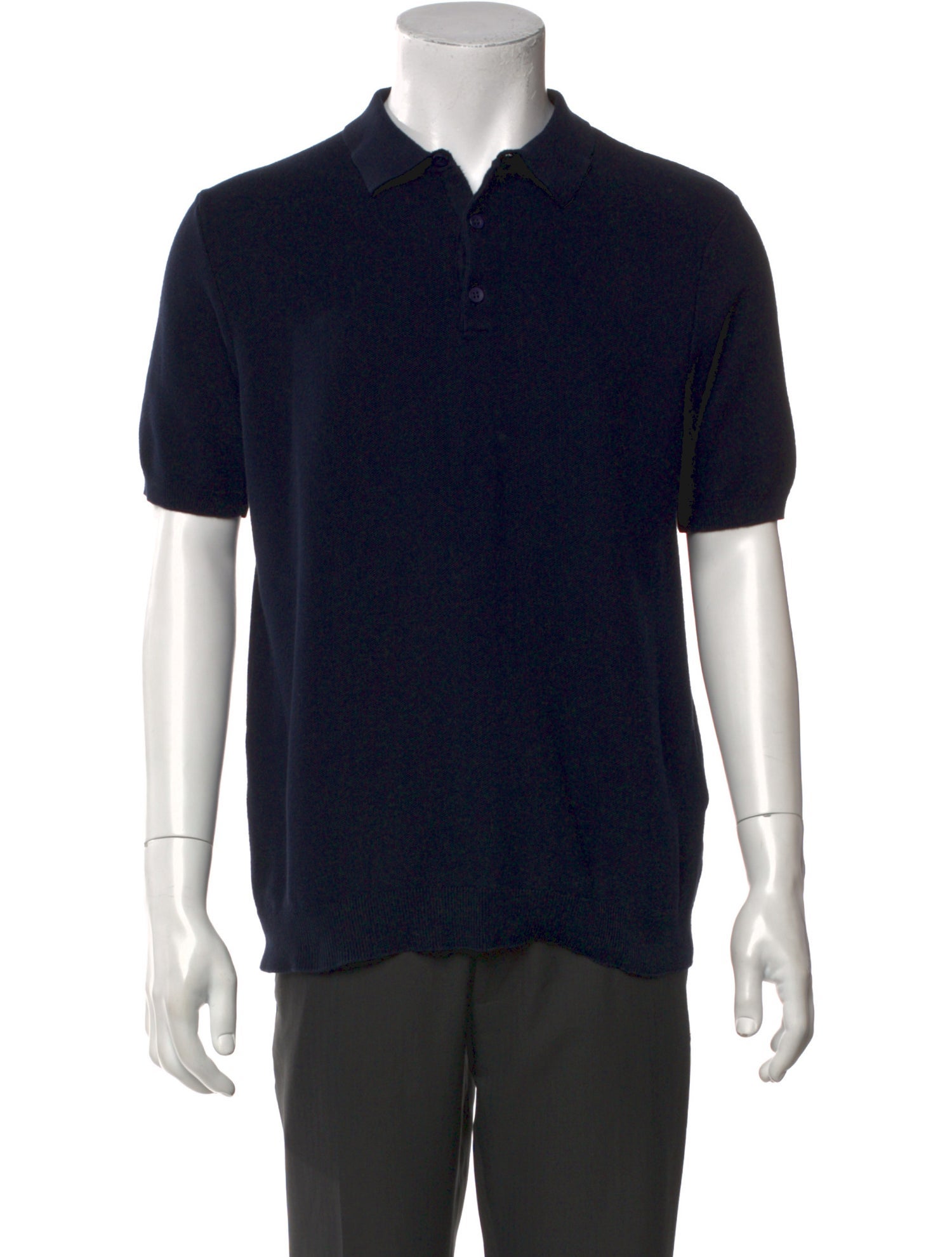 Sunspel Crew Neck Short Sleeve Polo Shirt