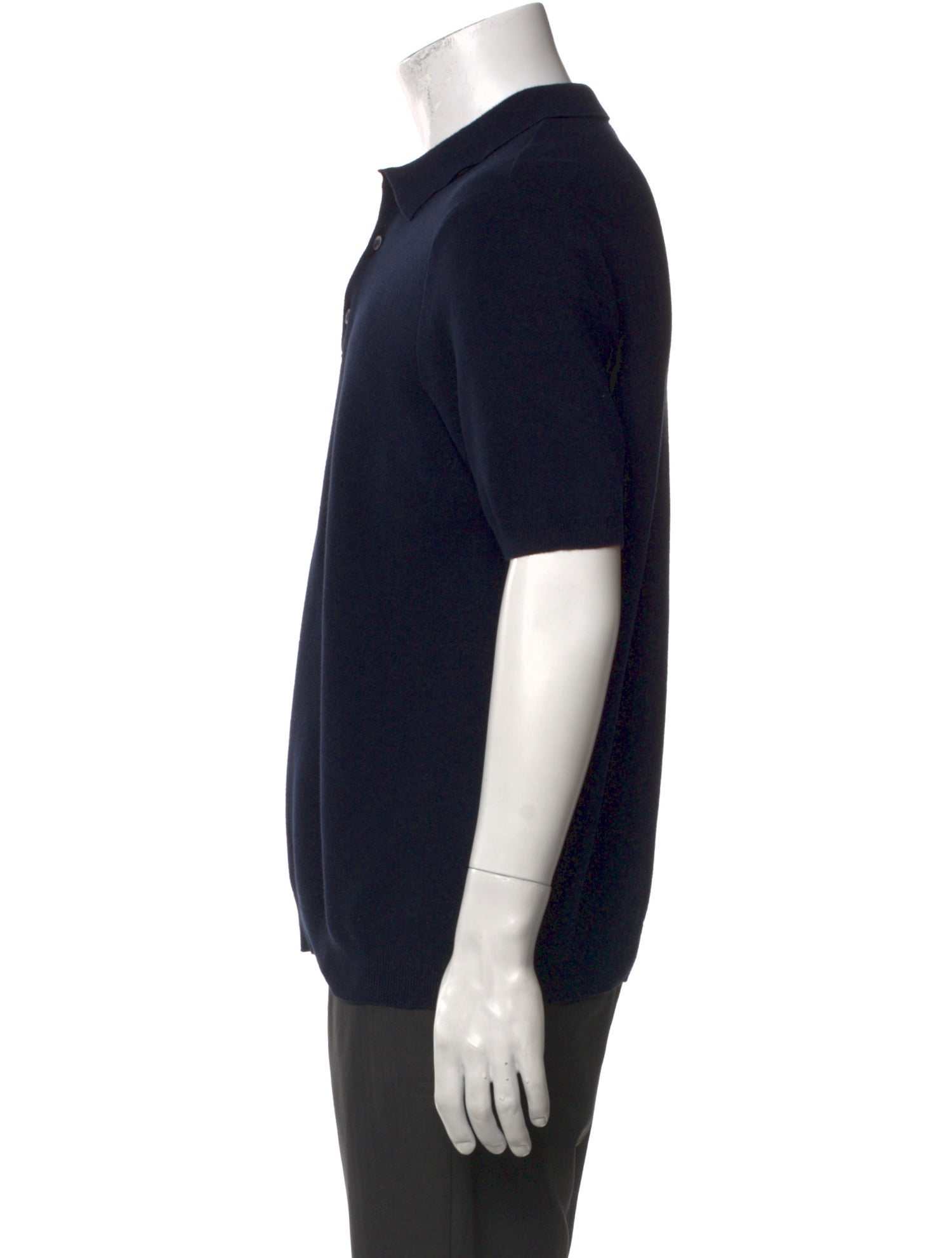 Sunspel Crew Neck Short Sleeve Polo Shirt