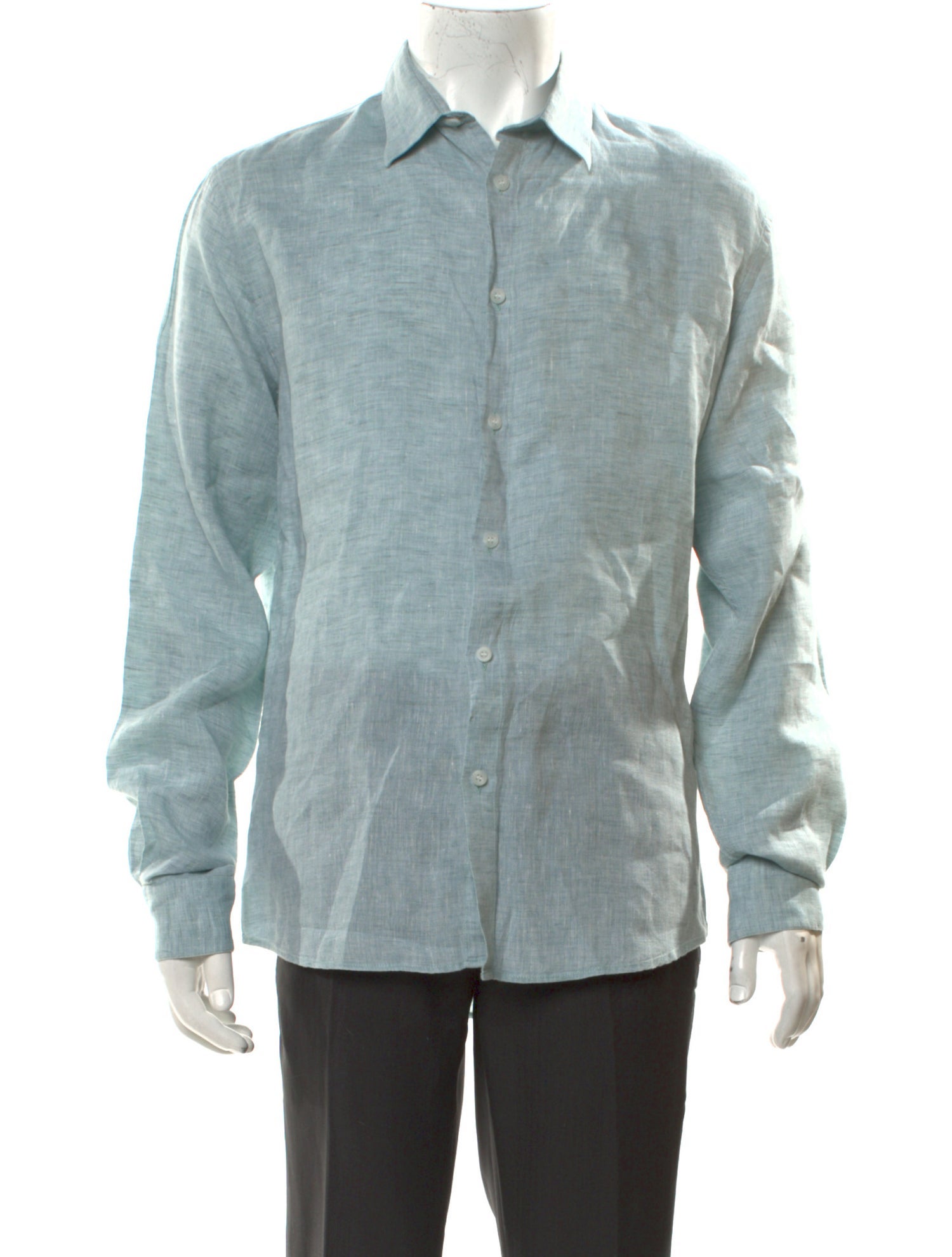 Sunspel Linen Long Sleeve Dress Shirt