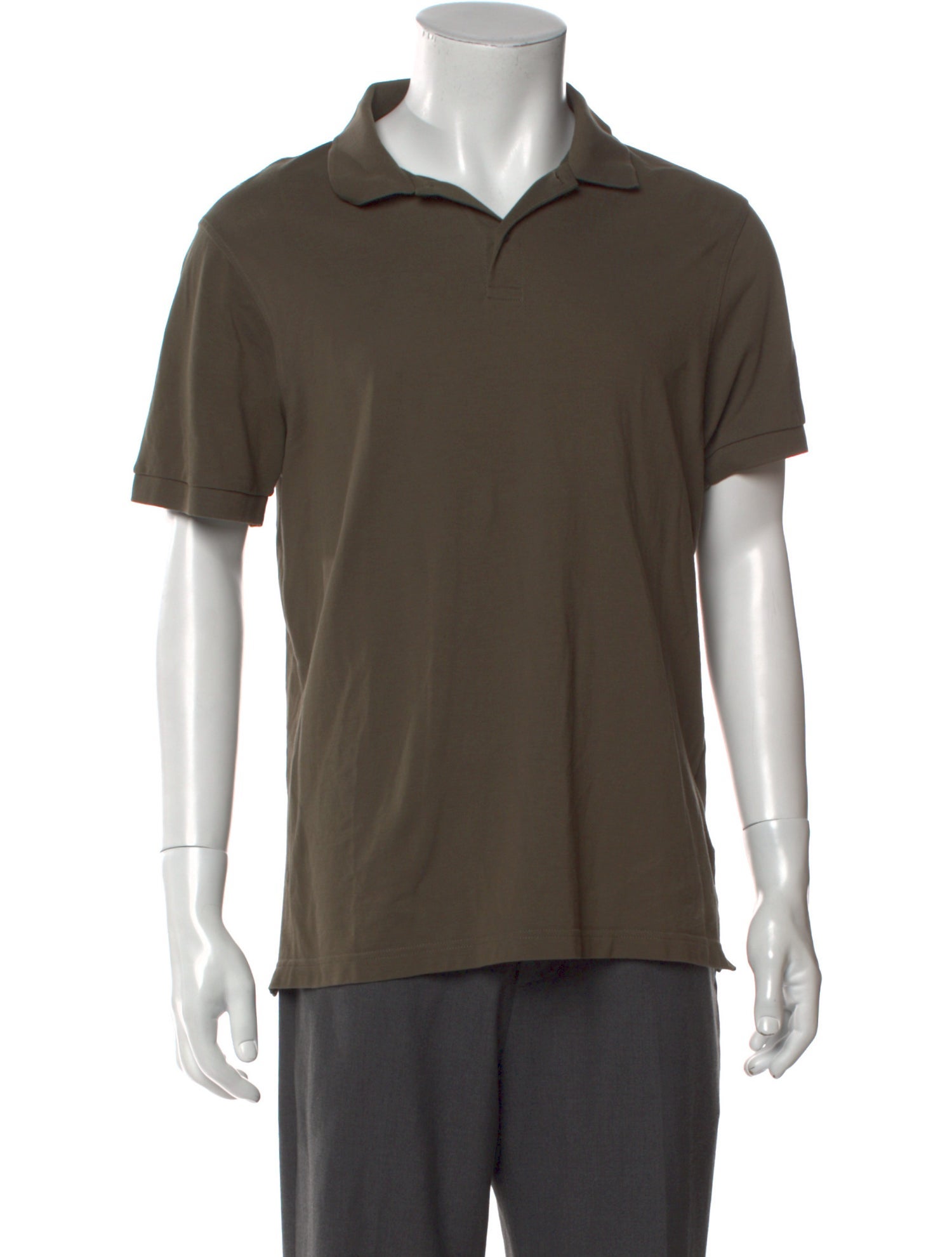 Sunspel V-Neck Short Sleeve Polo Shirt