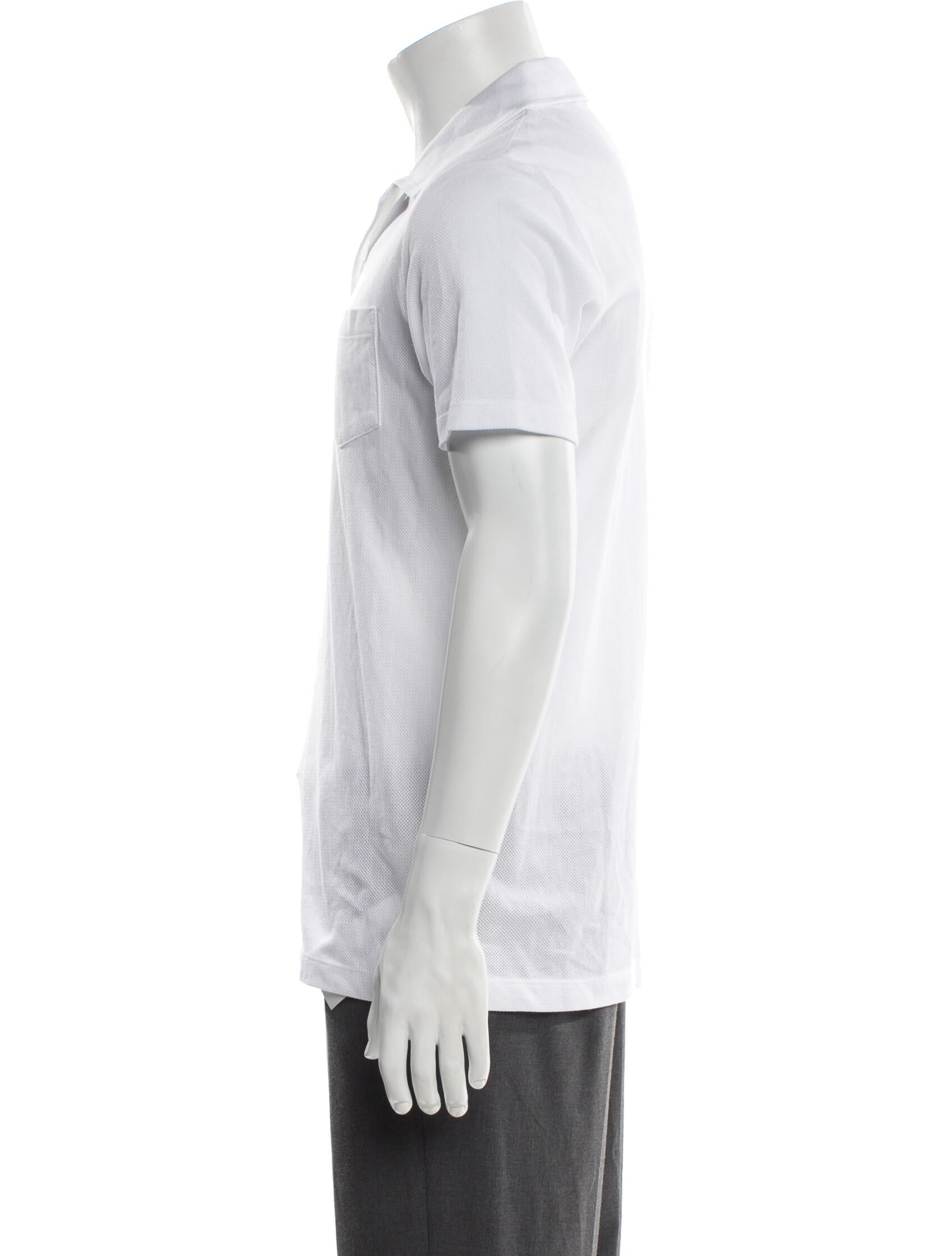 Sunspel Crew Neck Short Sleeve Polo Shirt