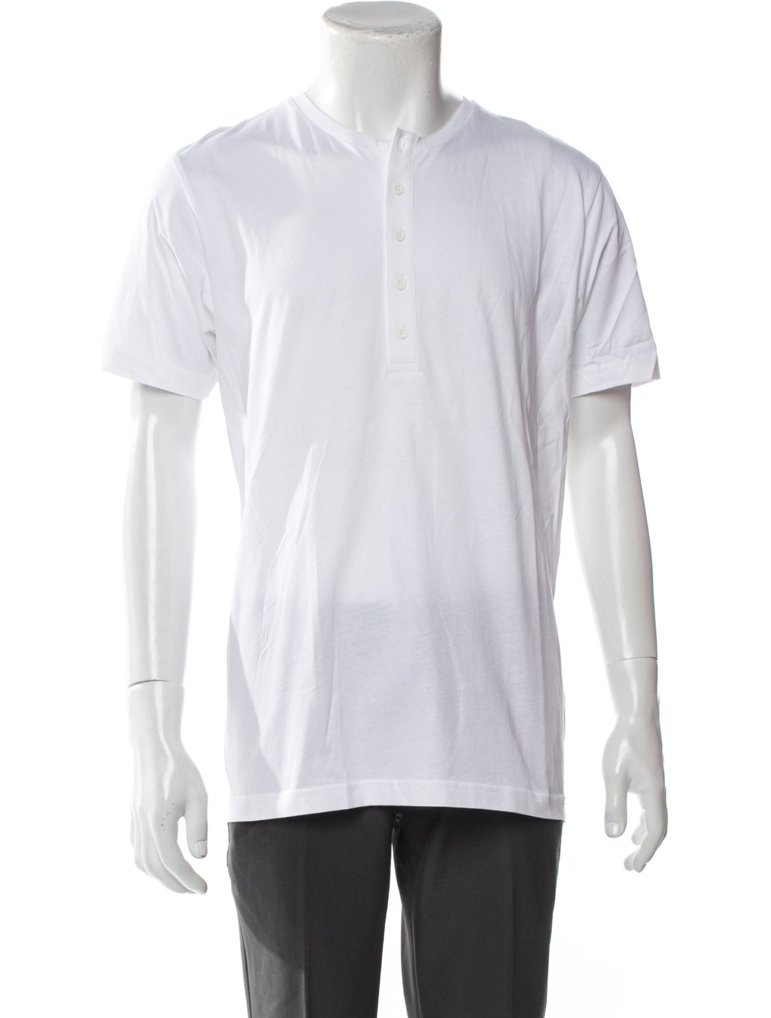 Sunspel Crew Neck Short Sleeve Henley w/ Tags