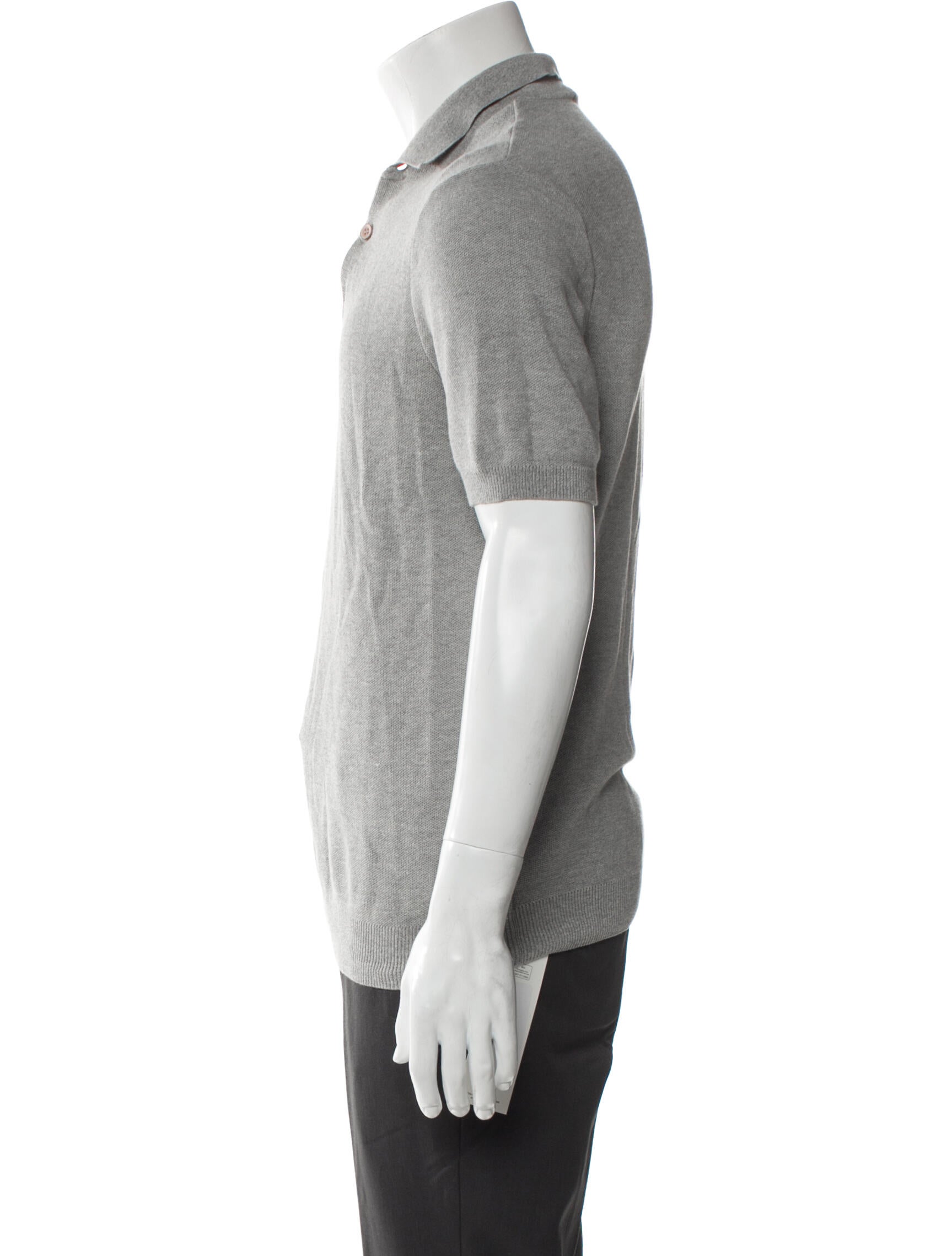 Sunspel V-Neck Short Sleeve Polo Shirt