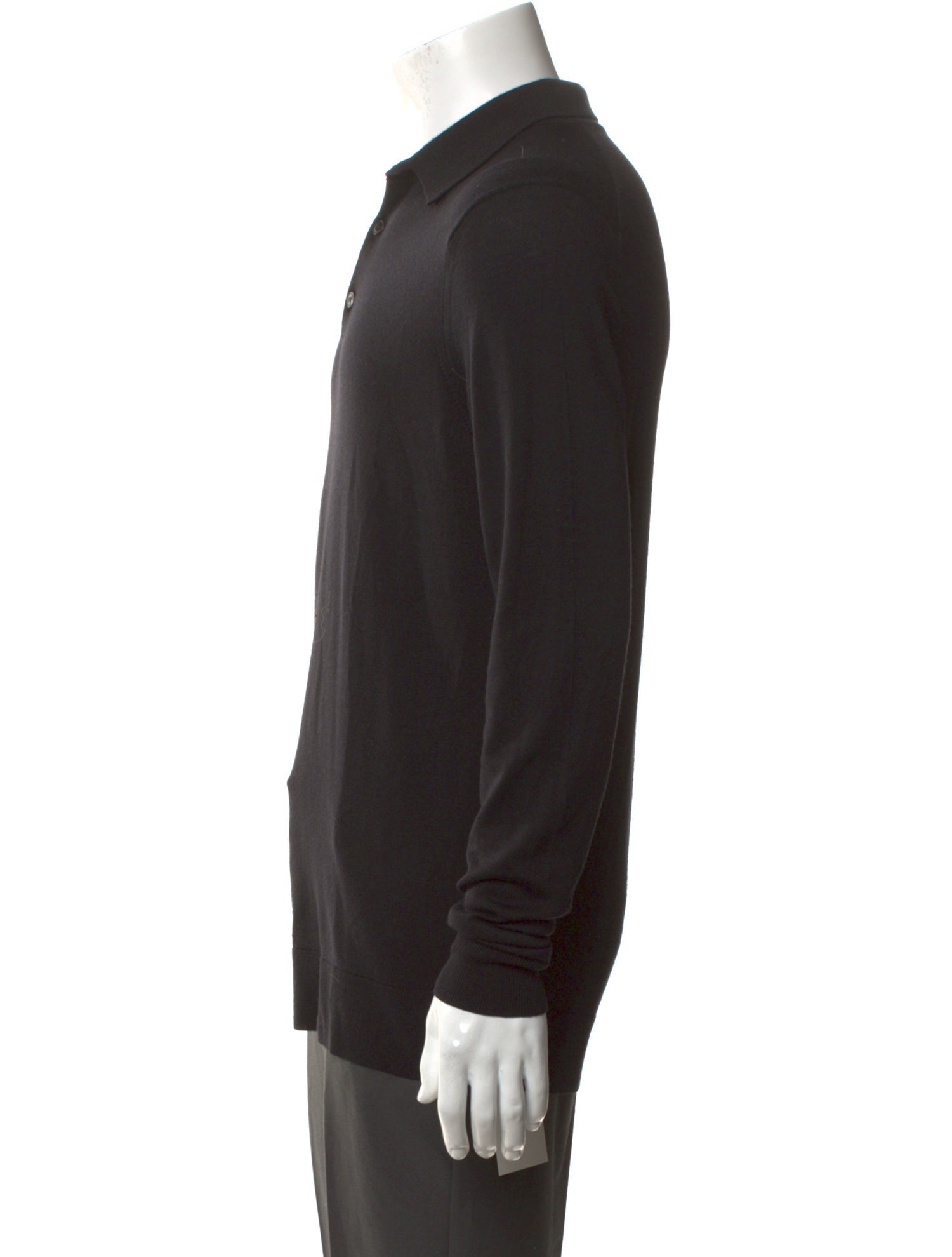 Sunspel Merino Wool Collar Polo Sweater