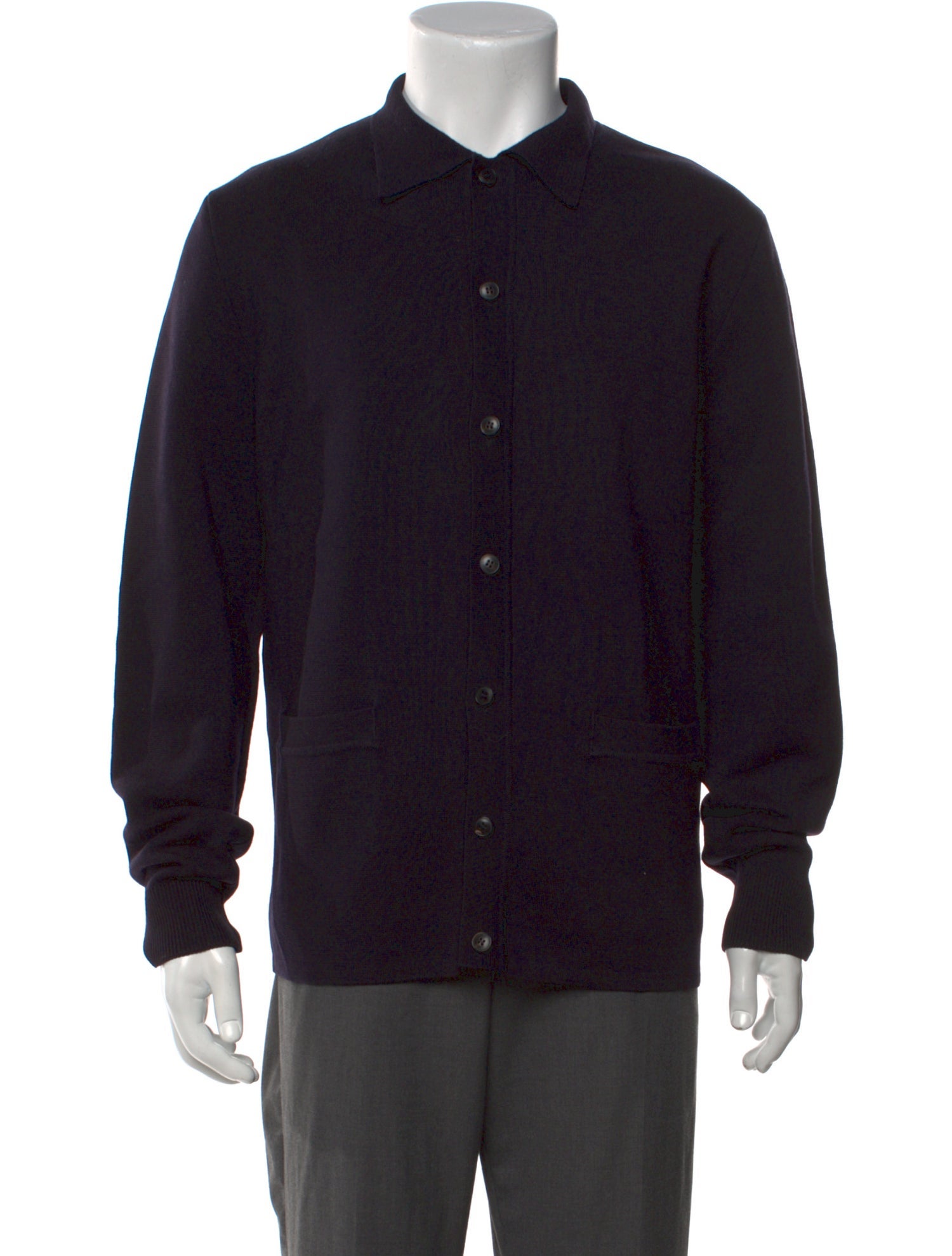 Sunspel Merino Wool Collar Cardigan