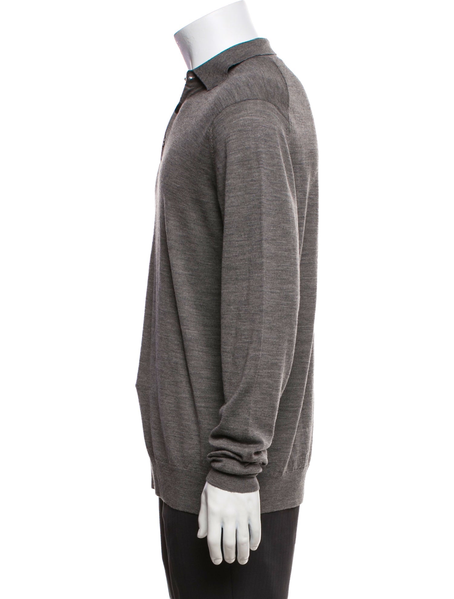 Sunspel Merino Wool Collar Polo Sweater
