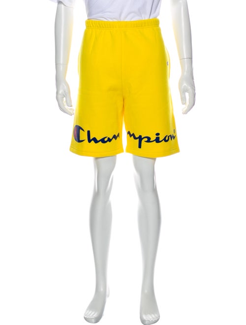 Supreme x Champion Logo Jogger Shorts Yellow