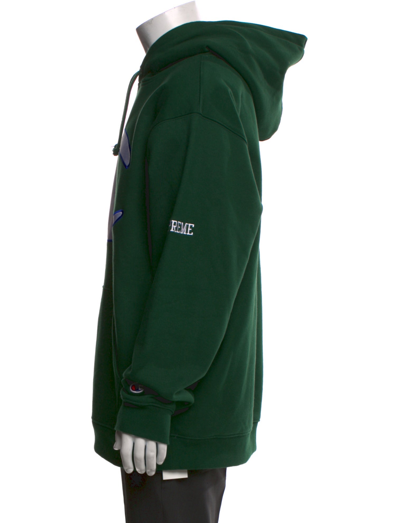 Supreme x Champion Graphic Print Crew Neck Hoodie