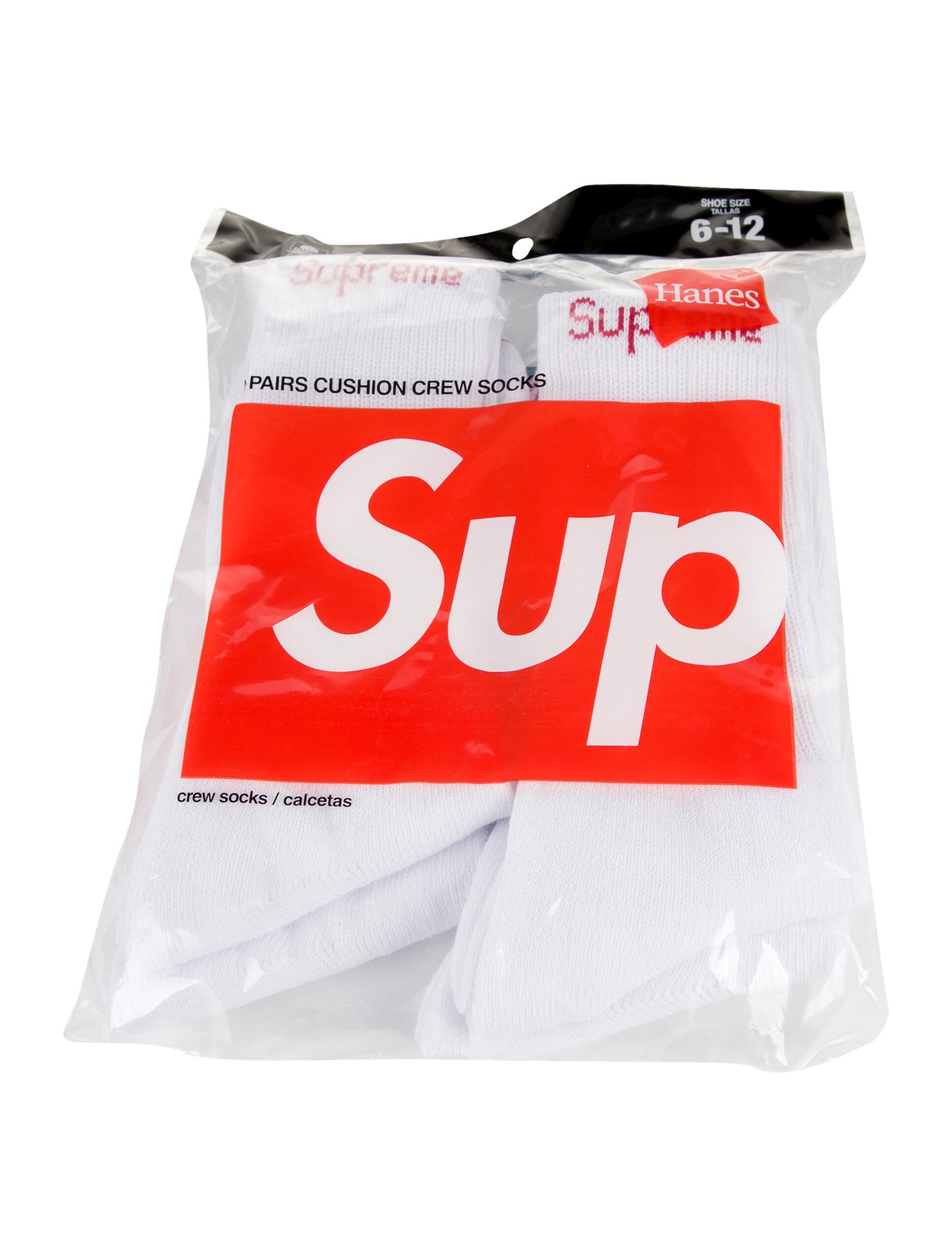 supreme white socks
