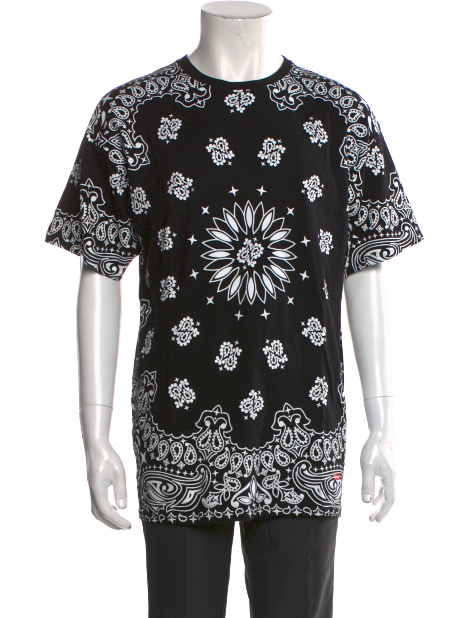 Supreme x Hanes Floral Print Crew Neck T-Shirt