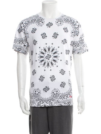 Supreme x Hanes Paisley Print Crew Neck T-Shirt