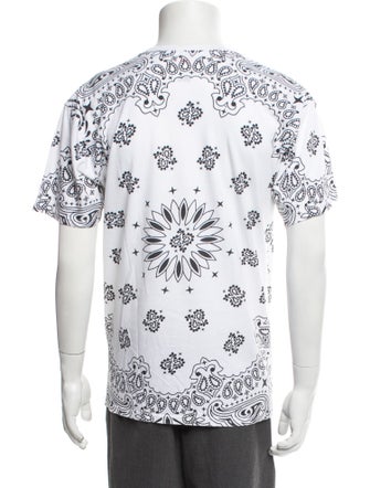 Supreme x Hanes Paisley Print Crew Neck T-Shirt