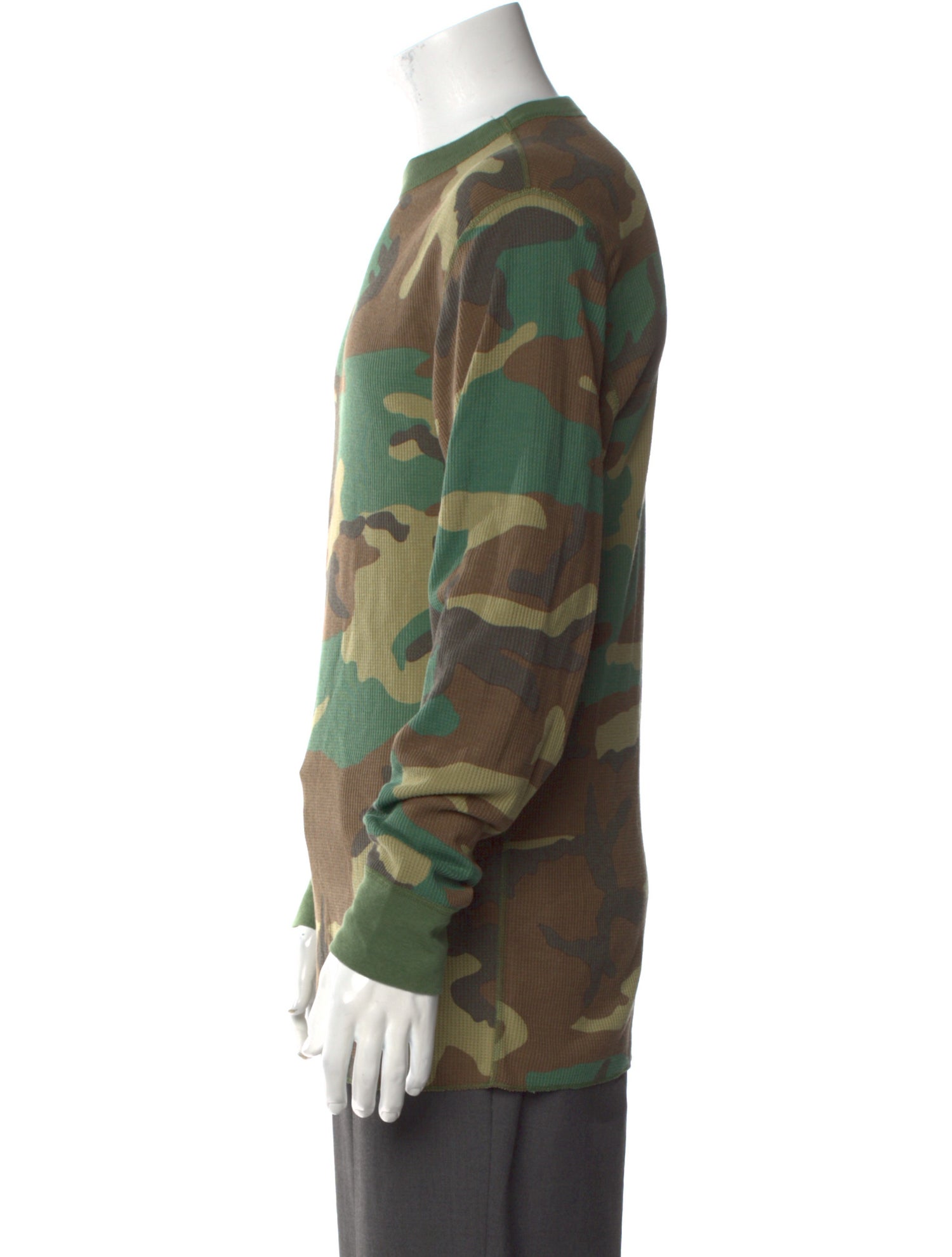 Supreme x Hanes Camouflage Print Crew Neck T-Shirt